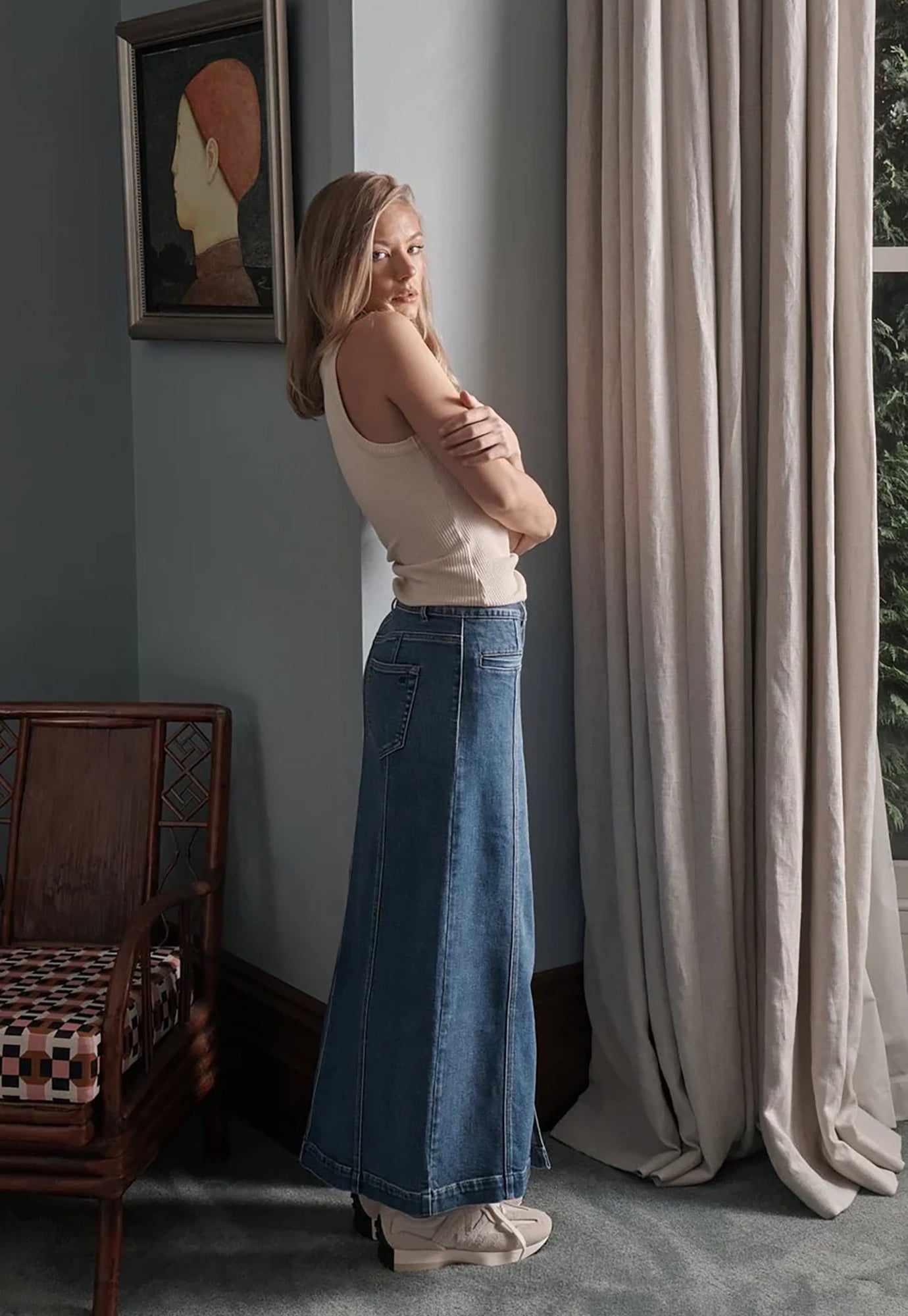 kireina - kendra skirt - austin wash