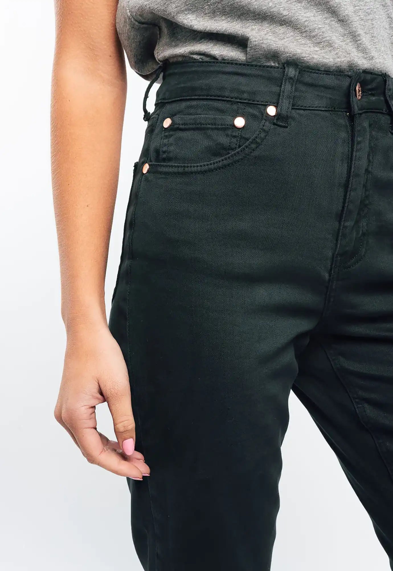 kireina - rose jean - hemmed - midnight