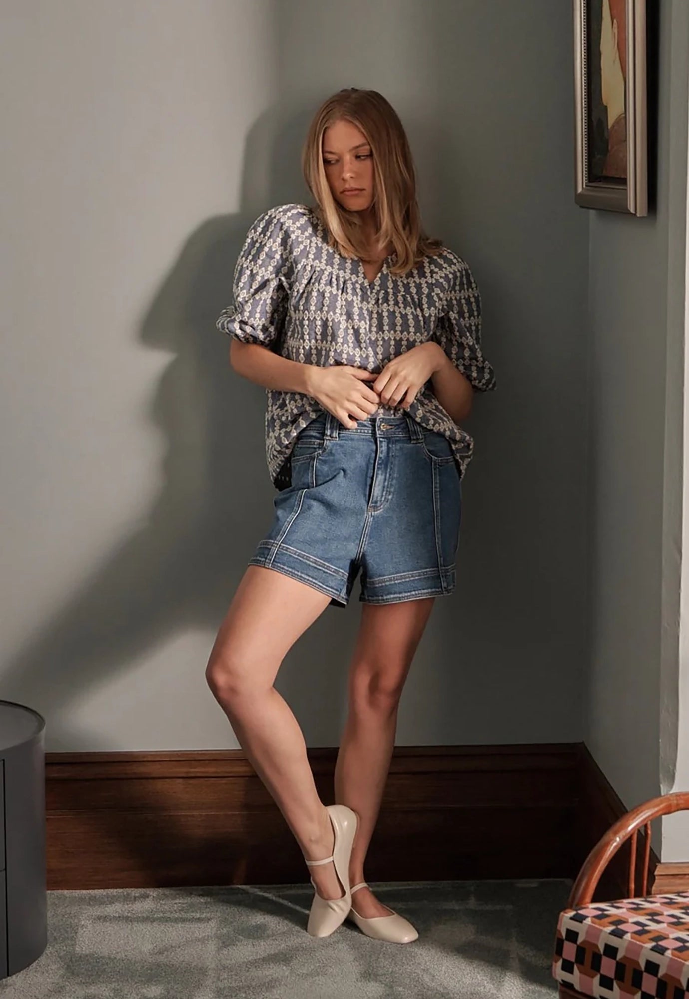 kireina - sydney short - dakota wash