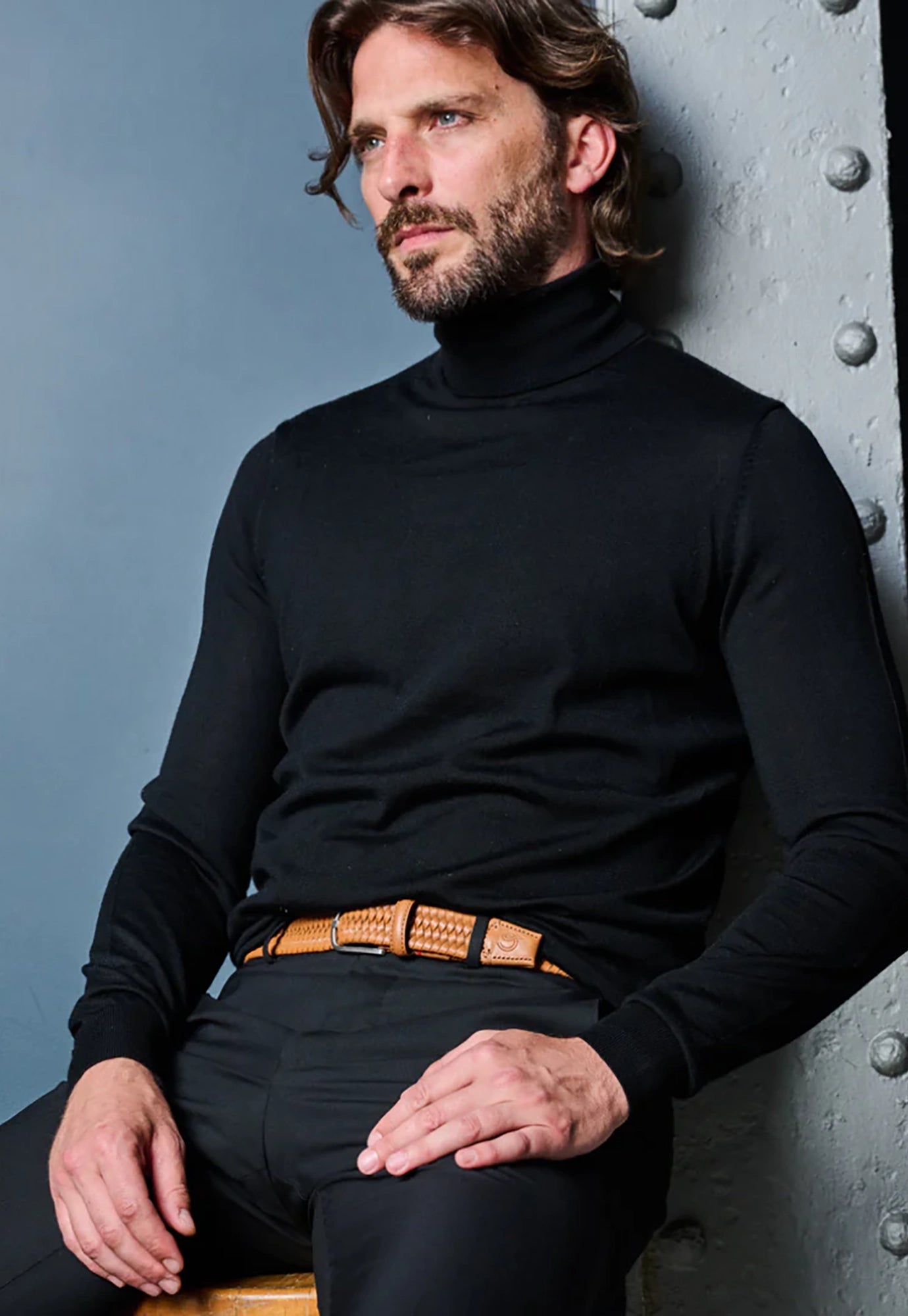 la boucle - stretch leather mono belt - napoli