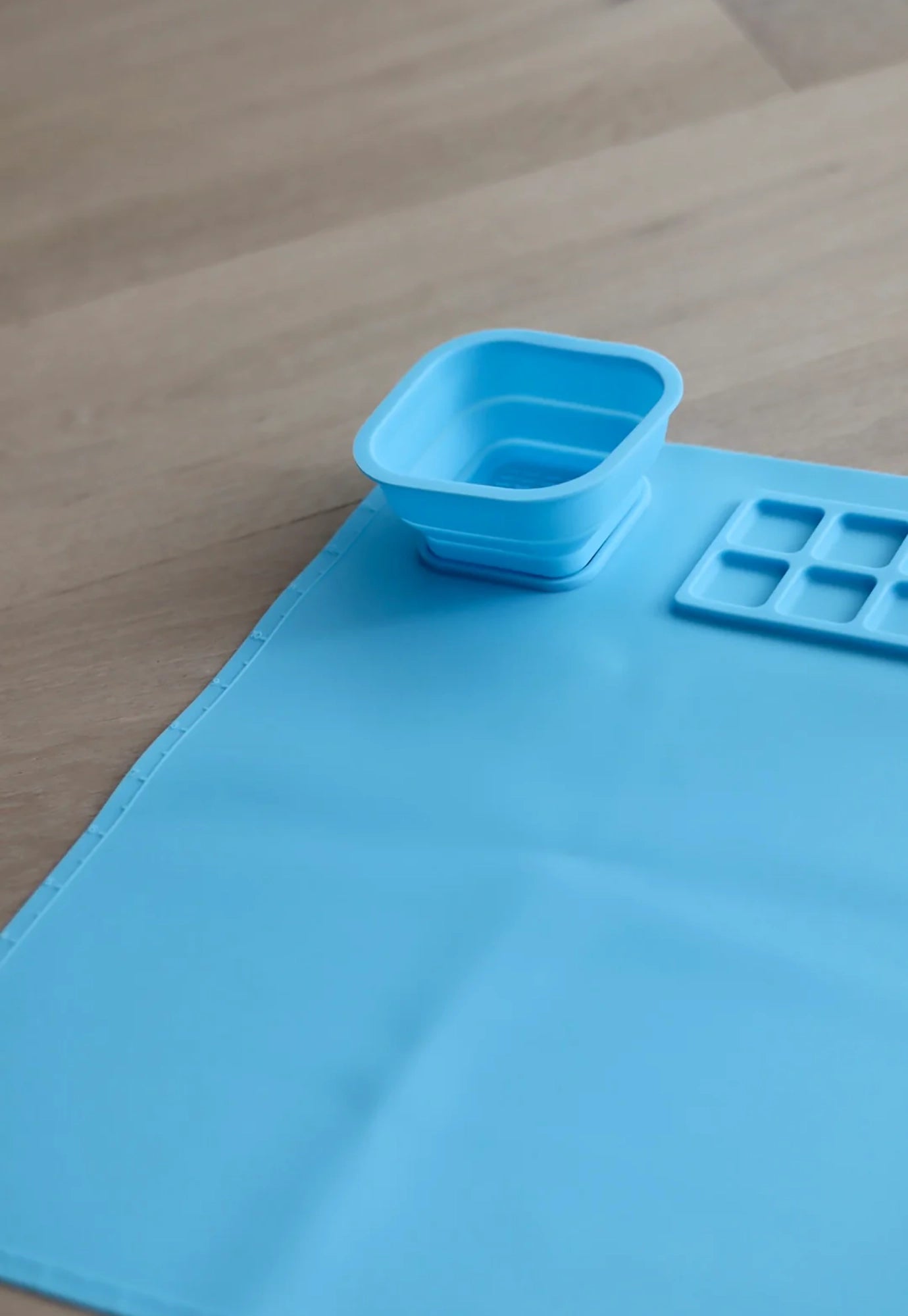 littledrop - silicone activity mat - blue