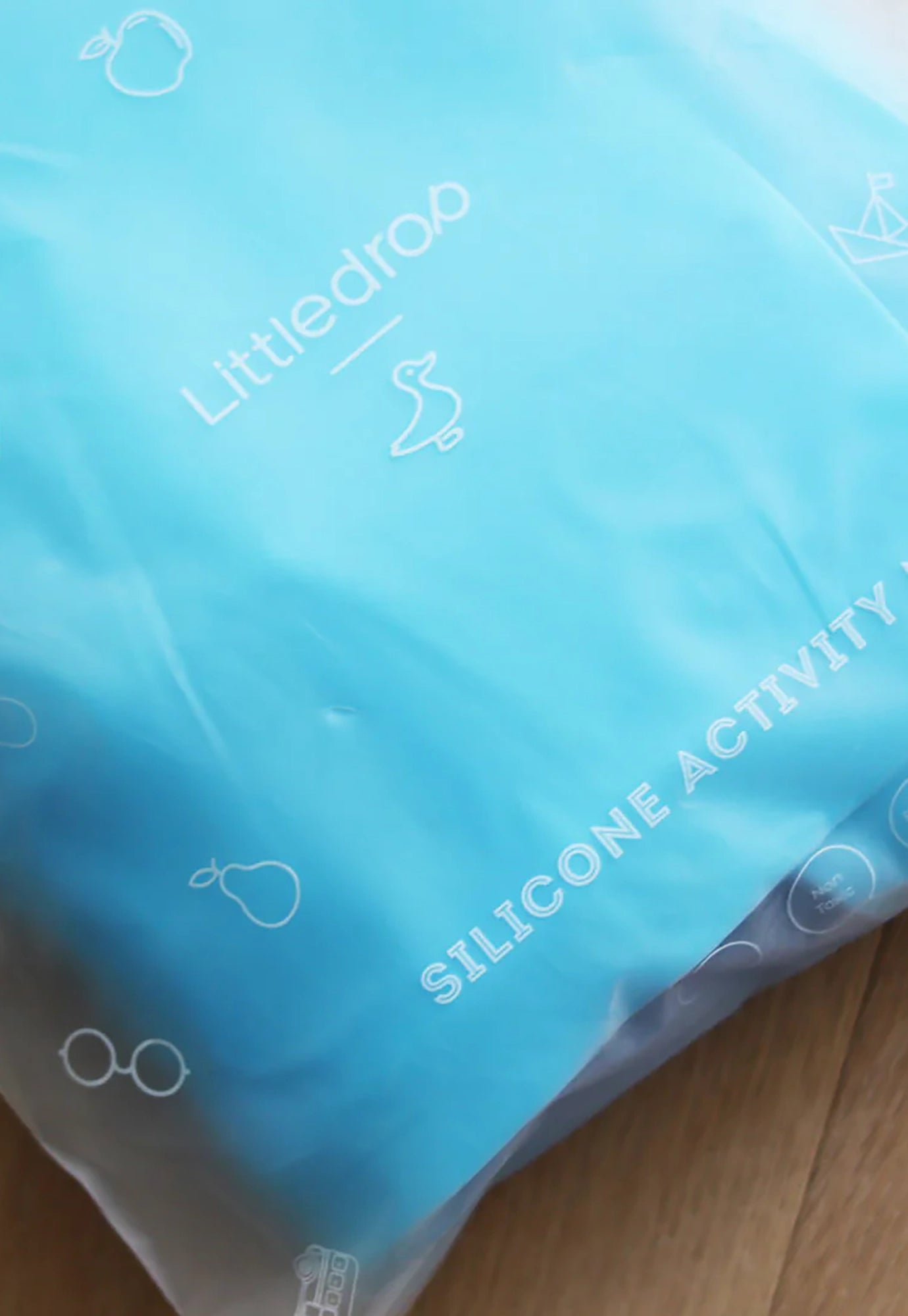 littledrop - silicone activity mat - blue