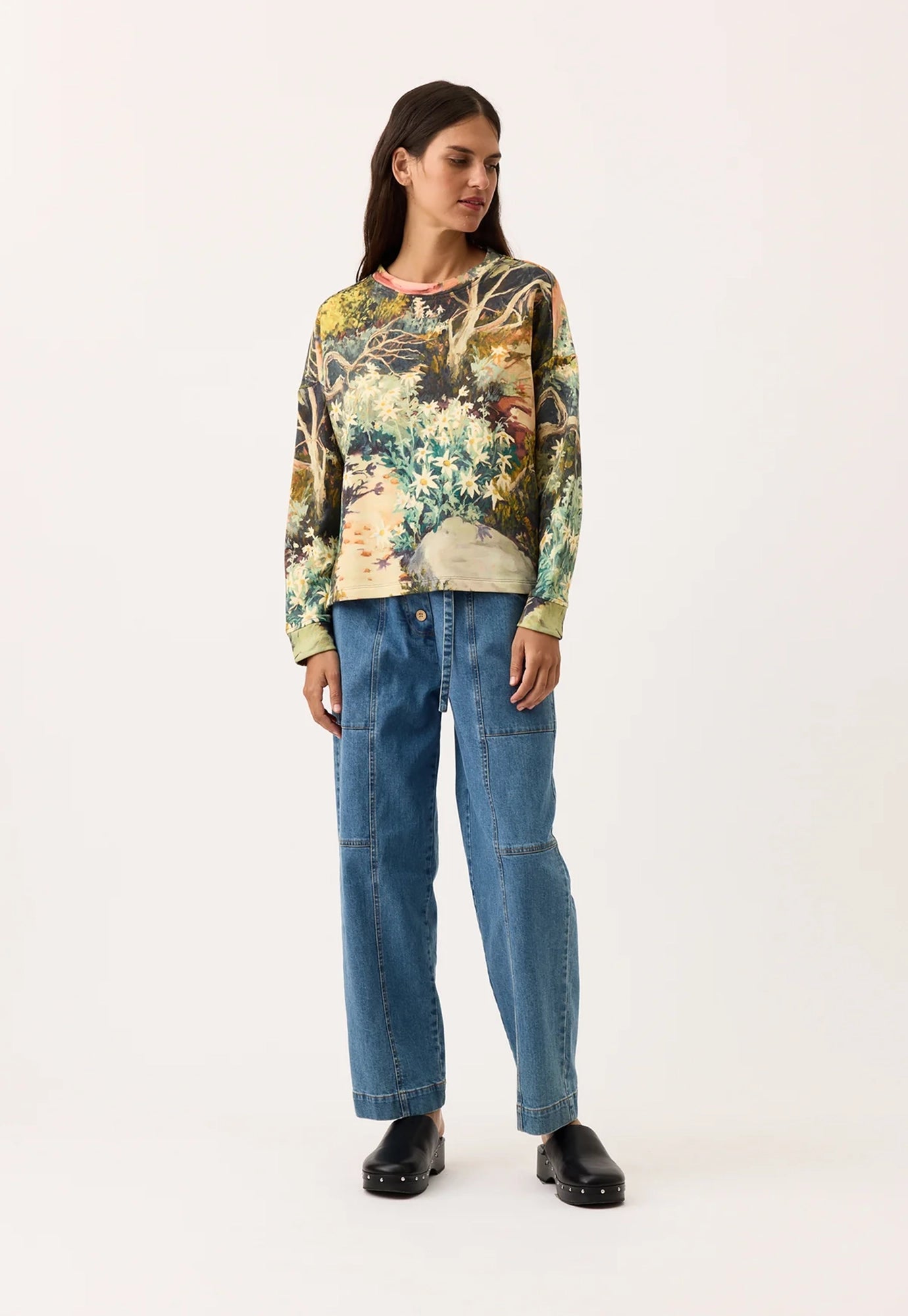 nancybird - eva sweatshirt - flannel flower