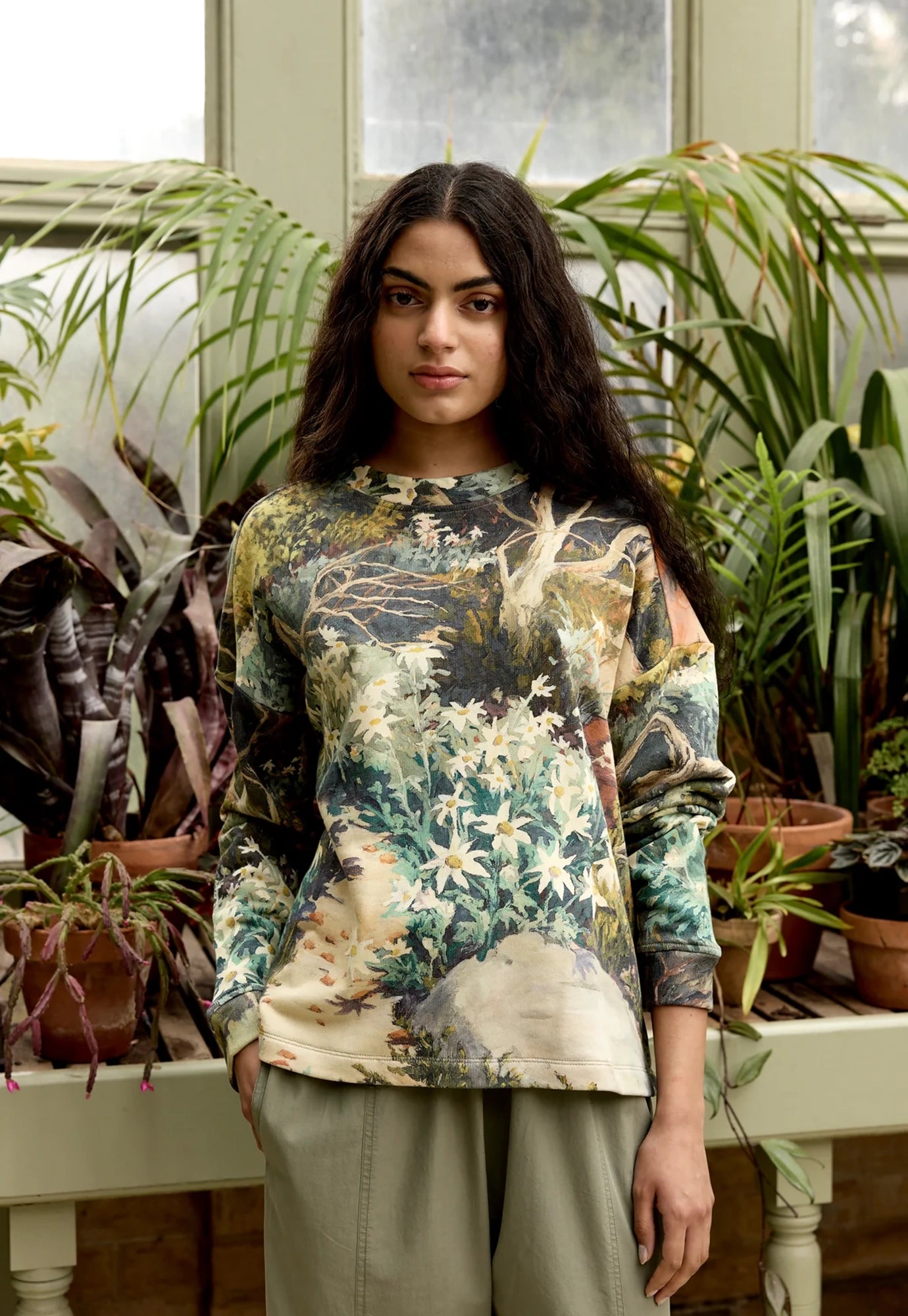 nancybird - eva sweatshirt - flannel flower