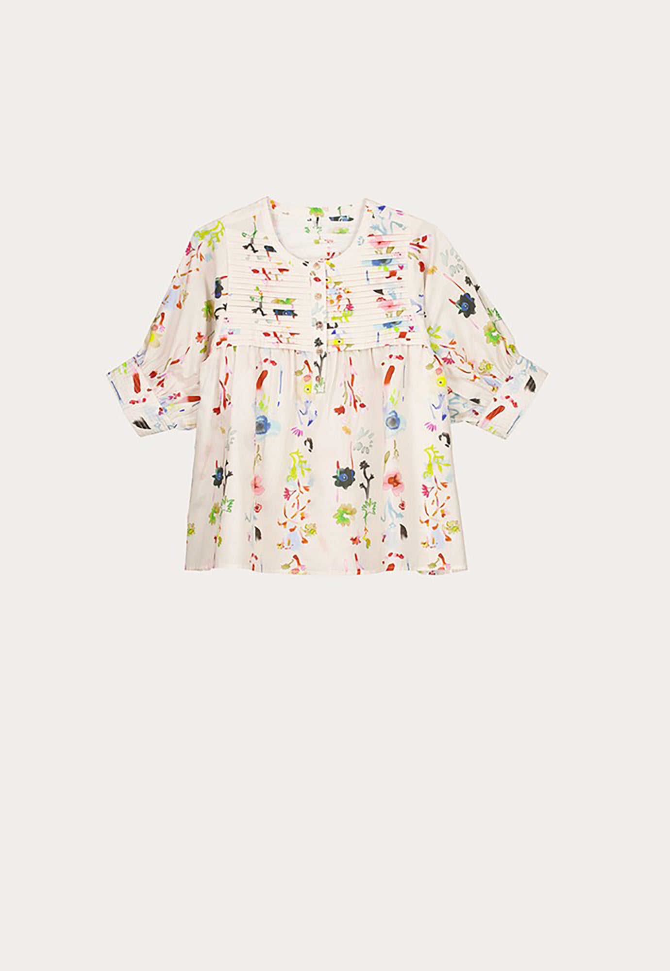 nancybird - gwen blouse - watercolour cream