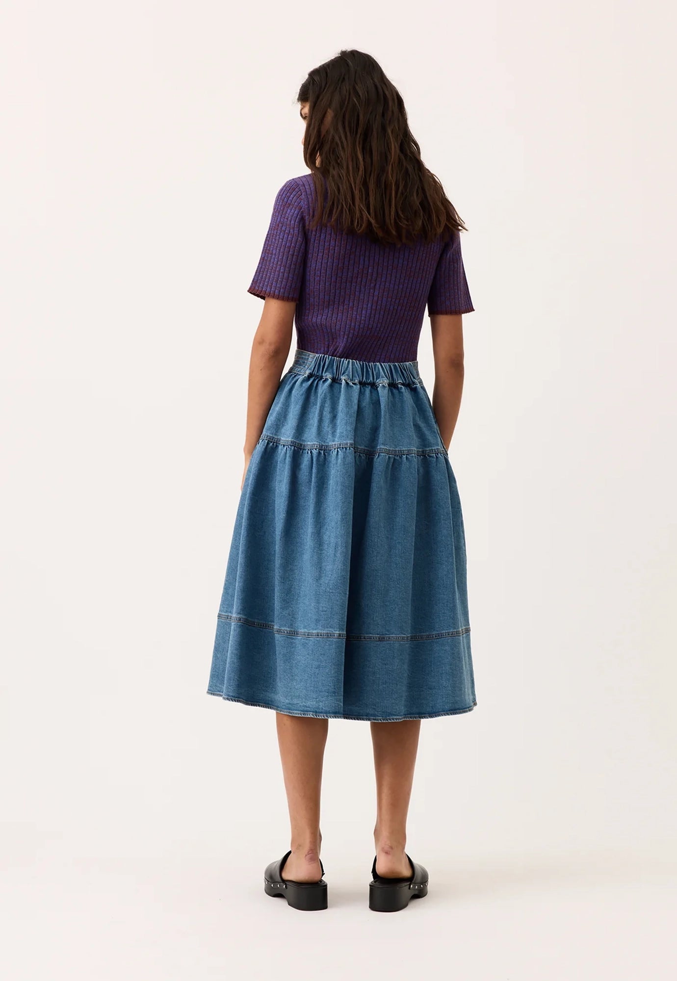 nancybird - leni skirt - denim