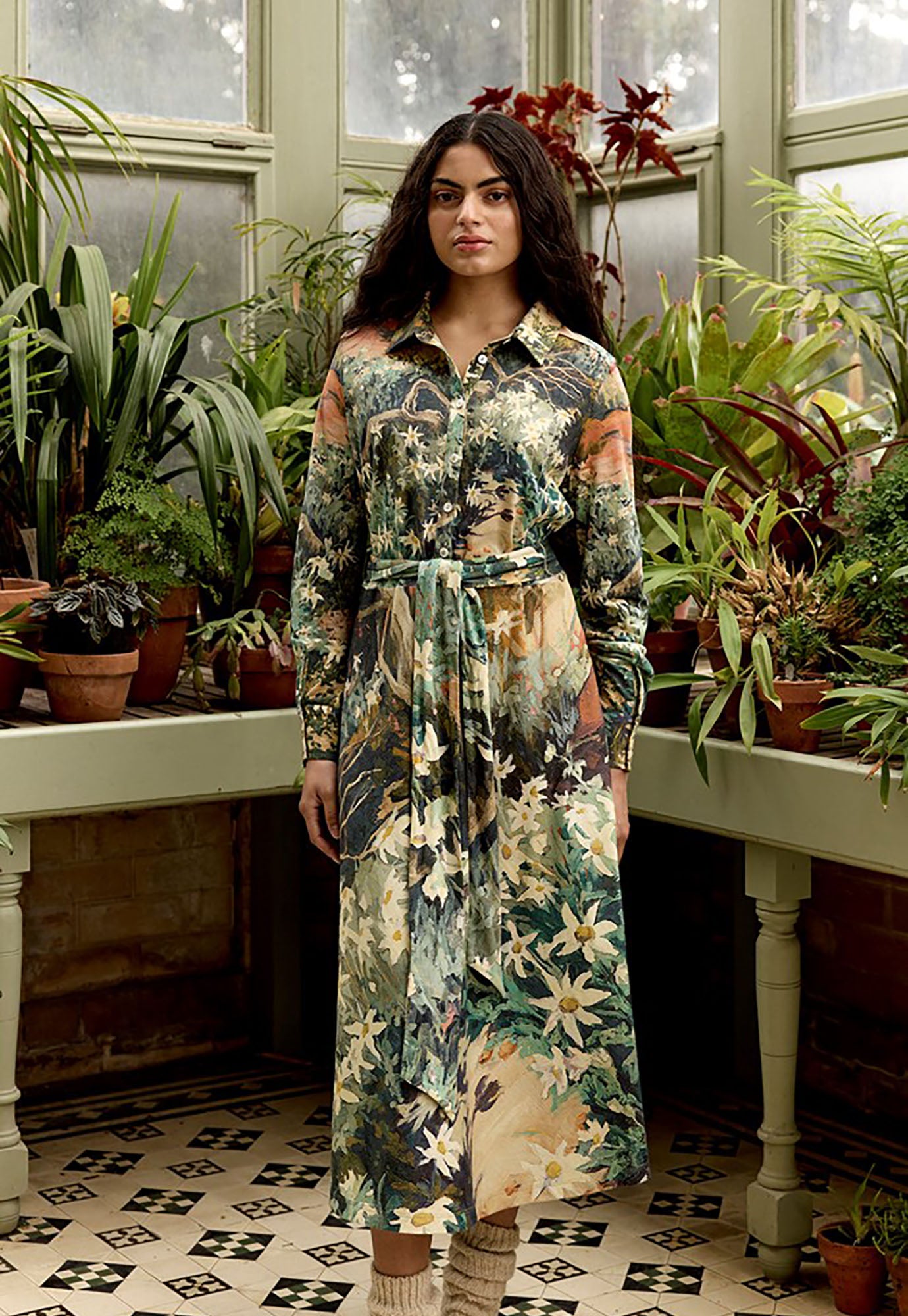 nancybird - mera shirt dress - flannel flower