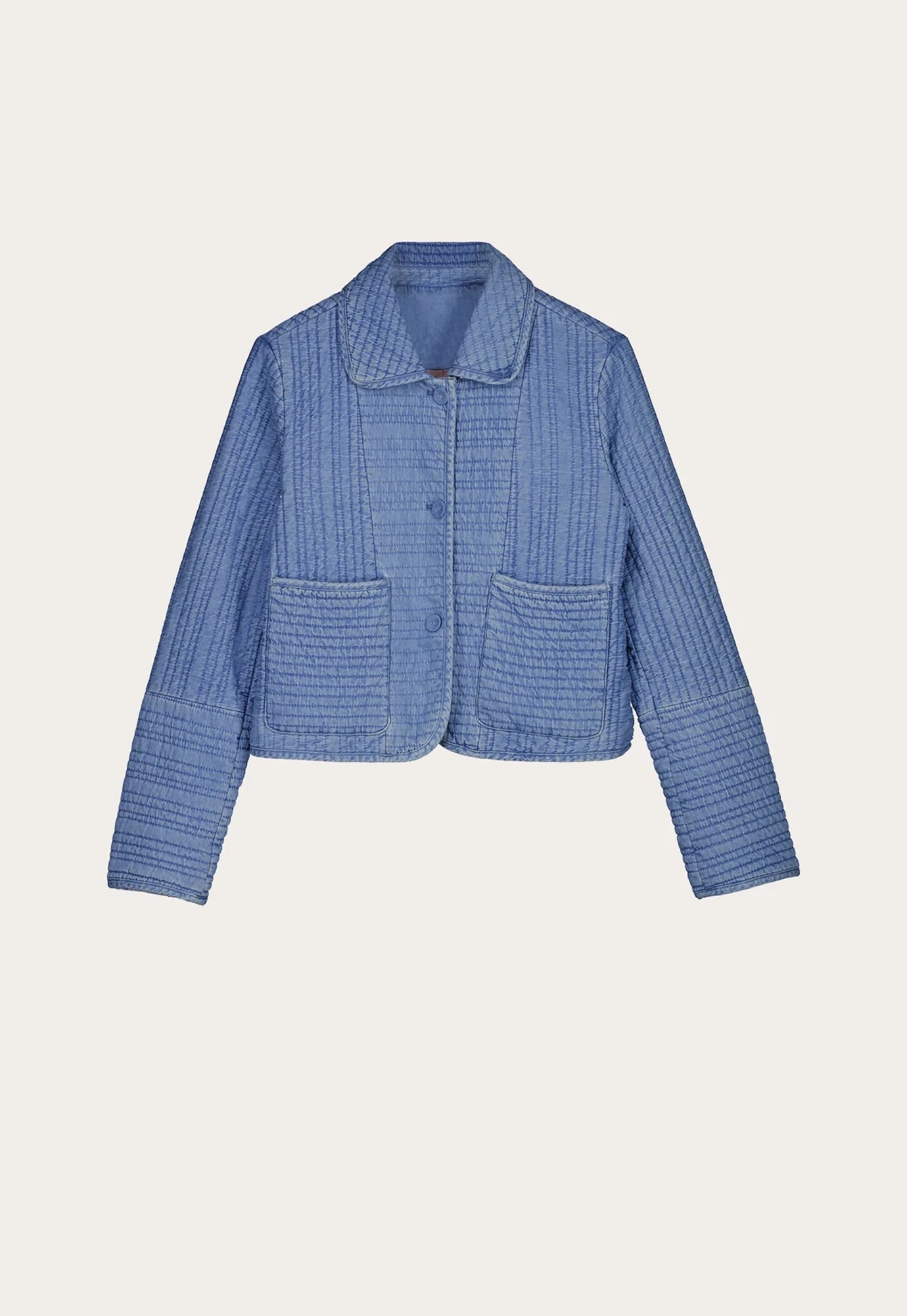 nancybird - nadia quilted jacket - denim