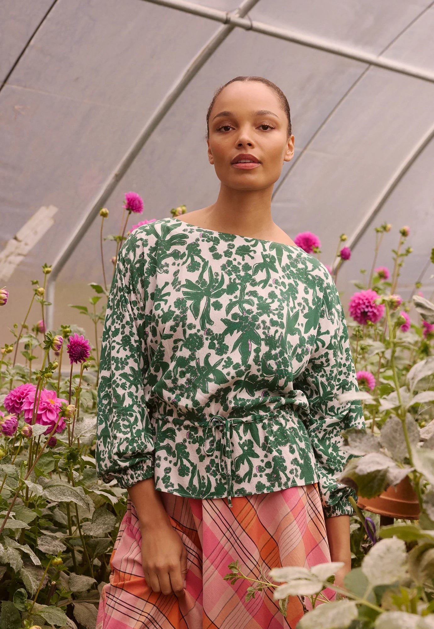 nancybird - ophelia top - parsley