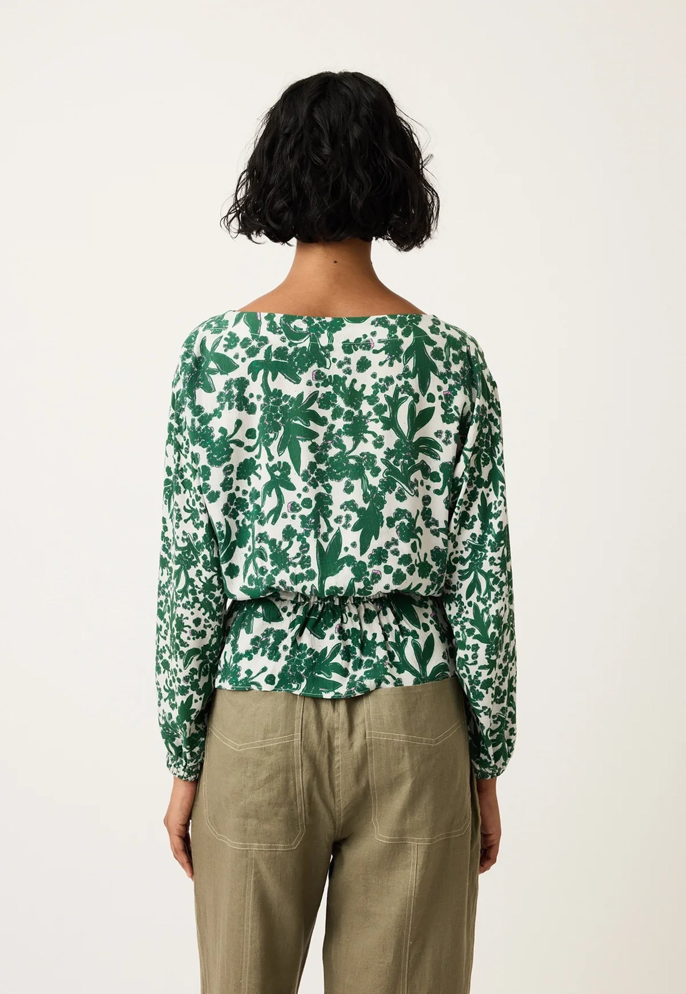nancybird - ophelia top - parsley