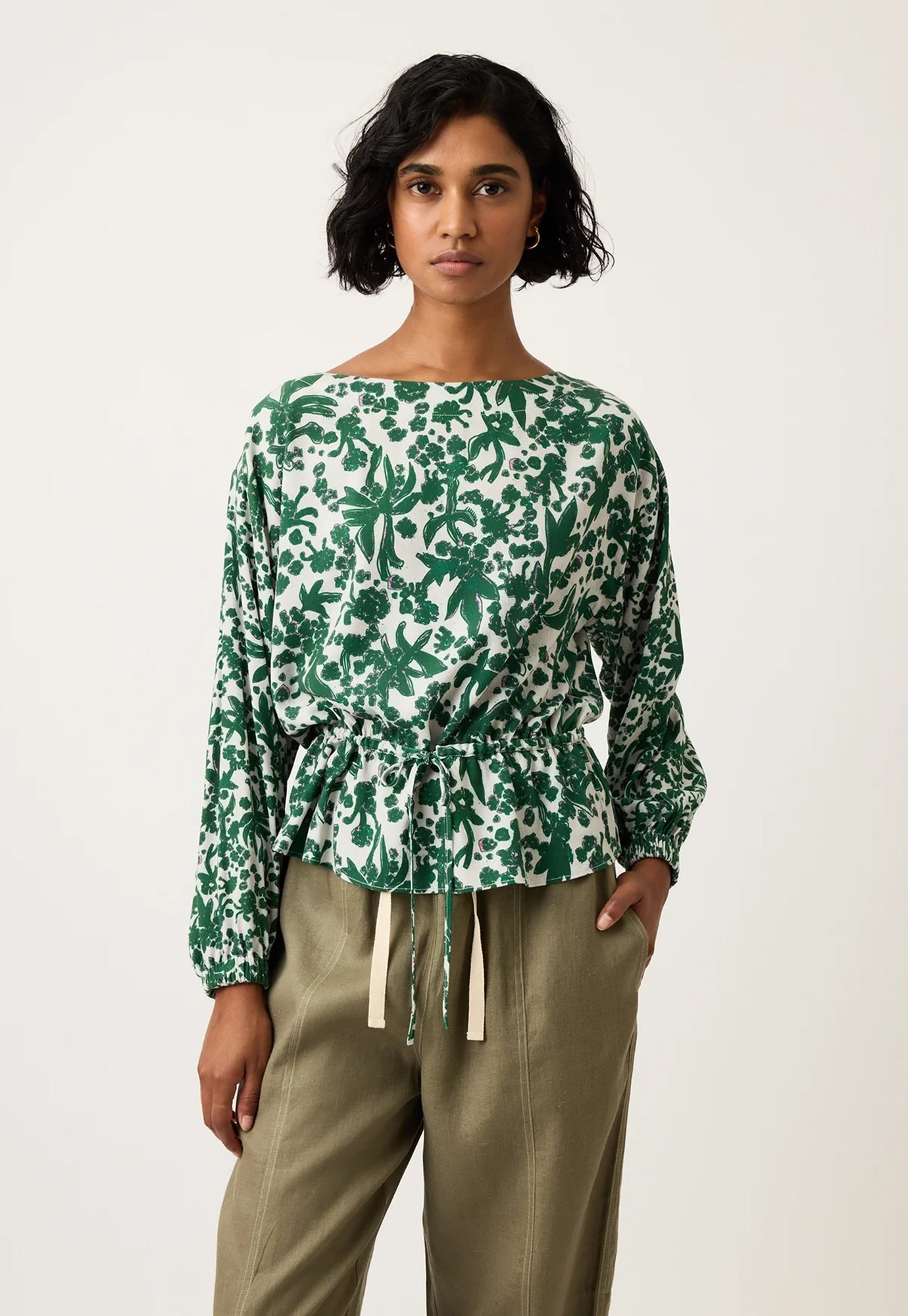 nancybird - ophelia top - parsley