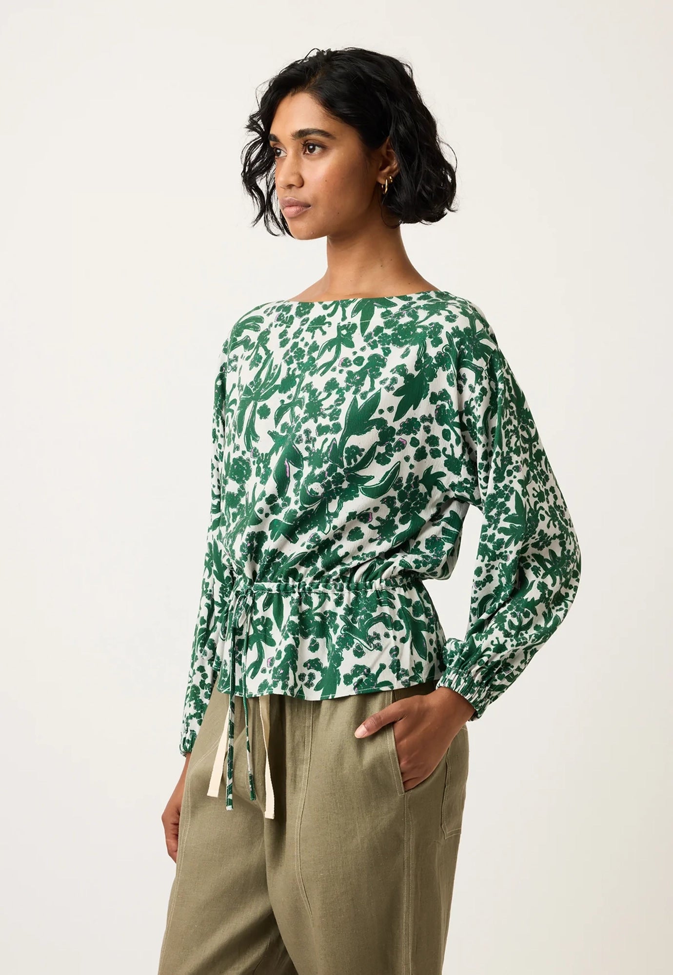 nancybird - ophelia top - parsley