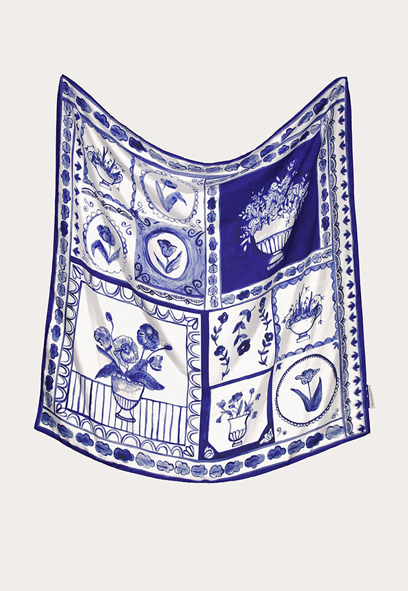 nancybird - silk scarf - lyon tile