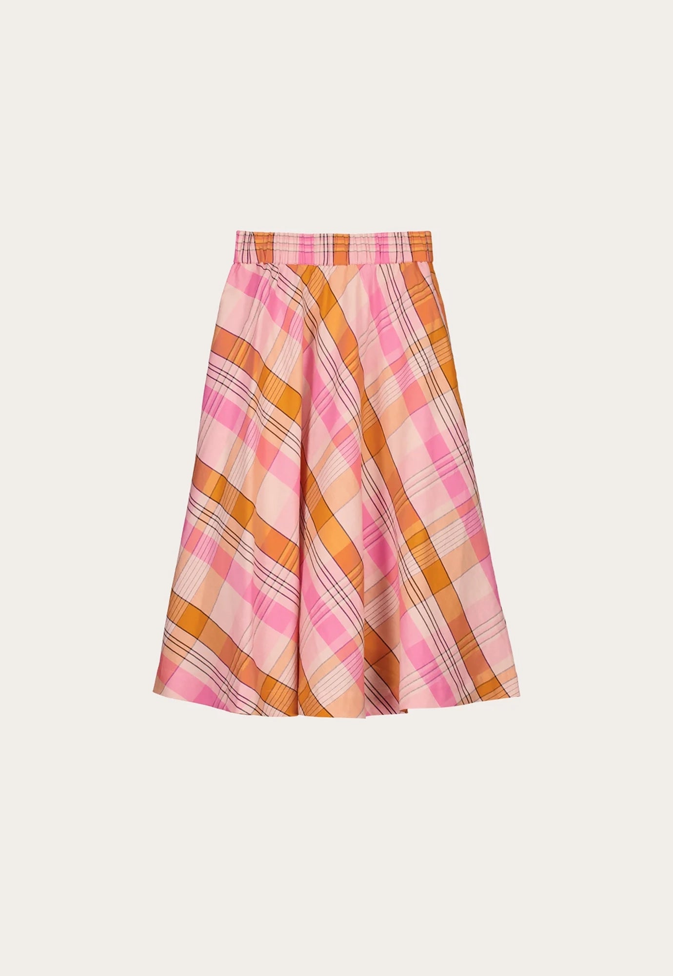 nancybird - wave skirt - pink check