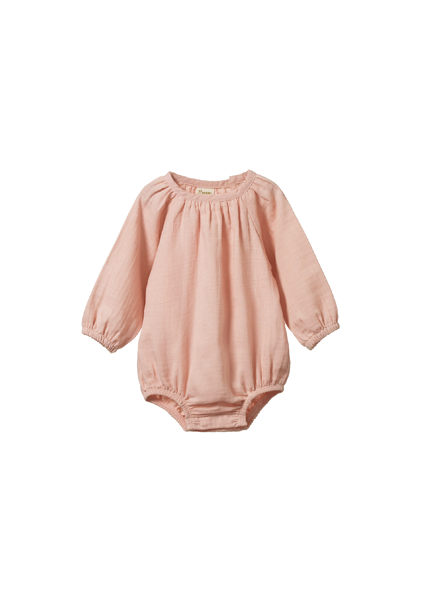 nature baby - meadow bodysuit - rose dust crinkle