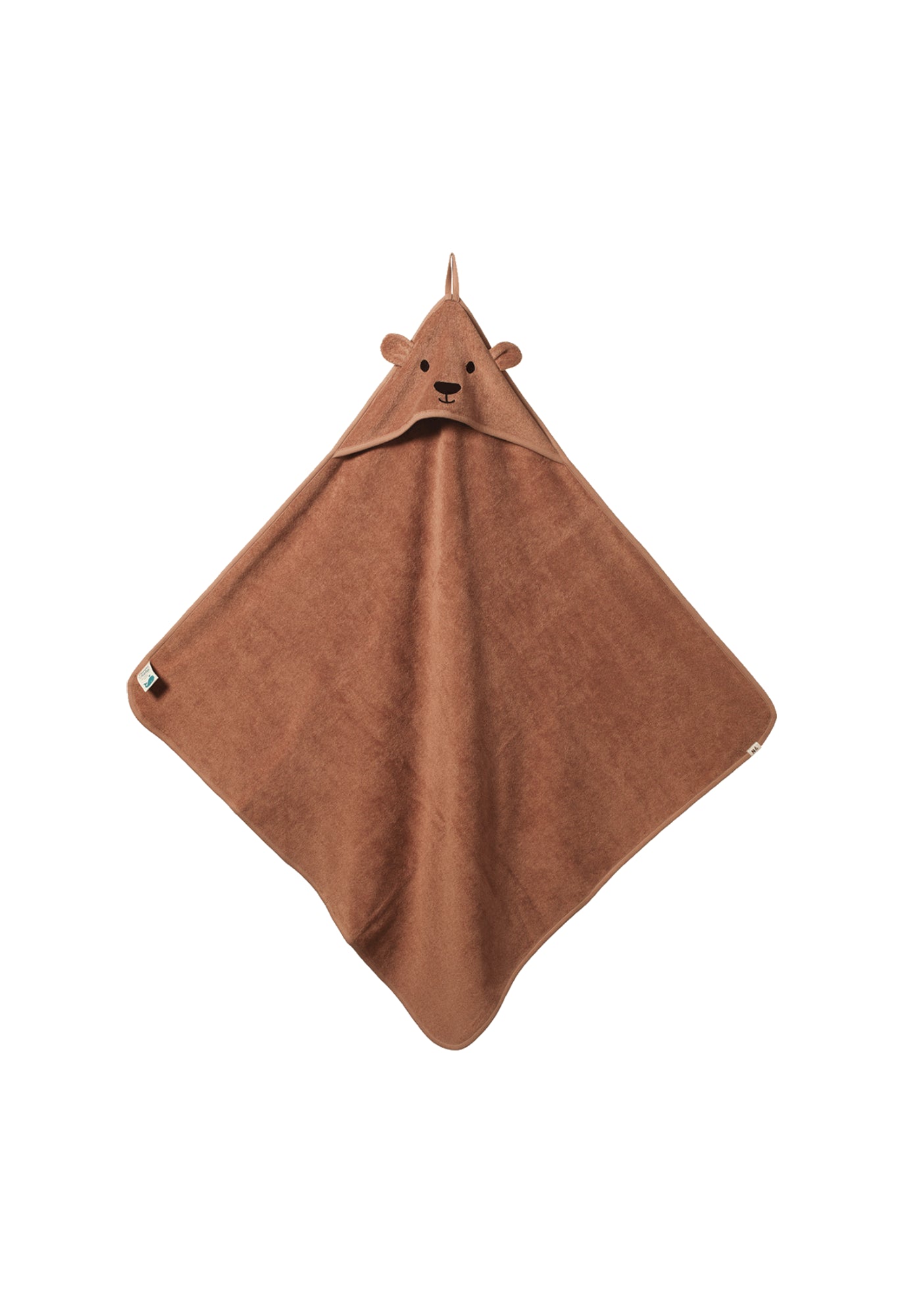 nature baby - bear hooded towel - hazelnut