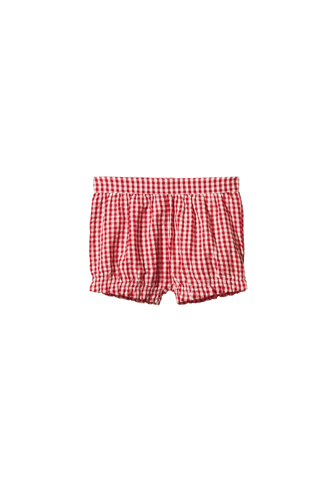 nature baby - betty shorts - red check