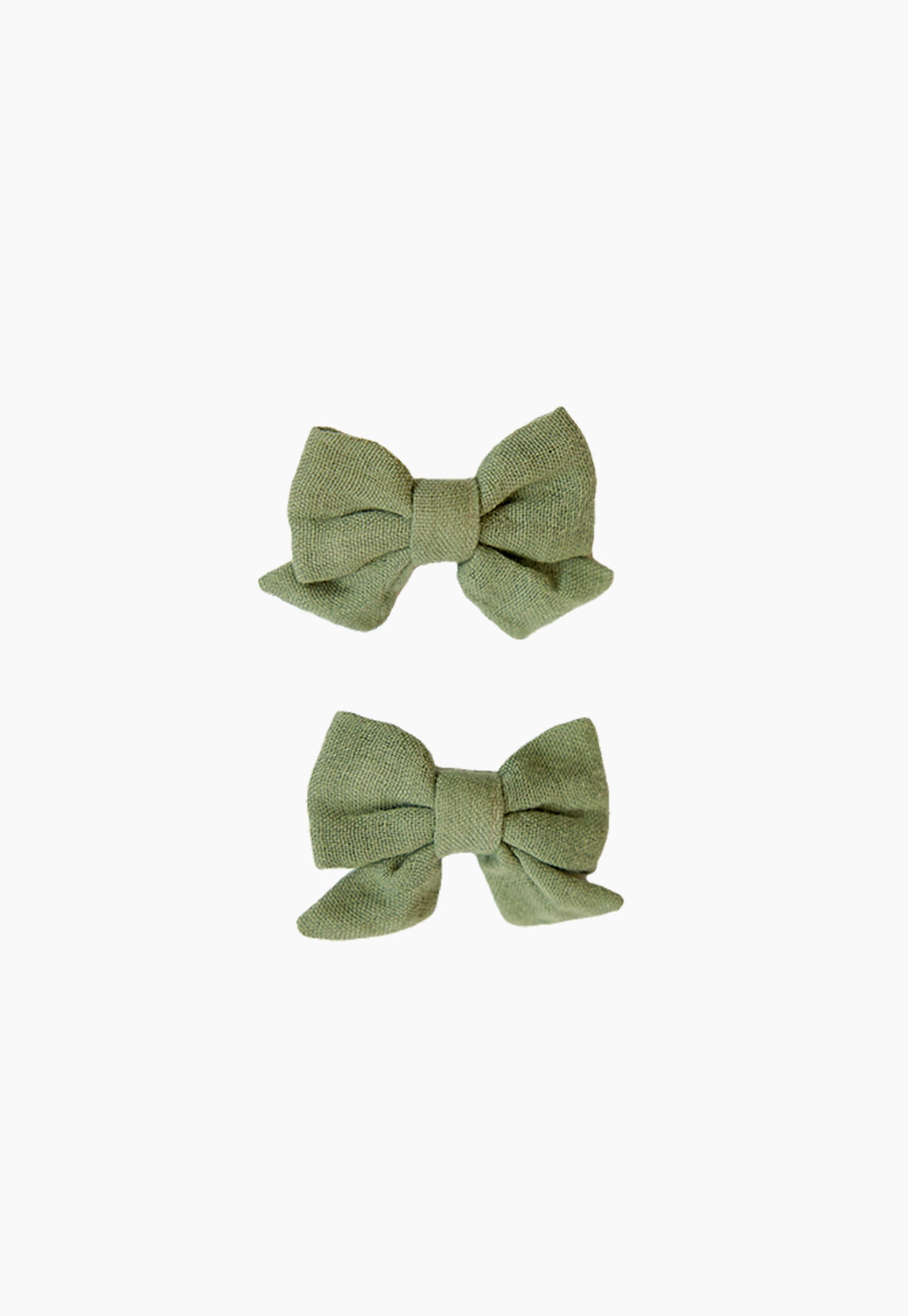 nature baby - bow hair clips - 2 pack