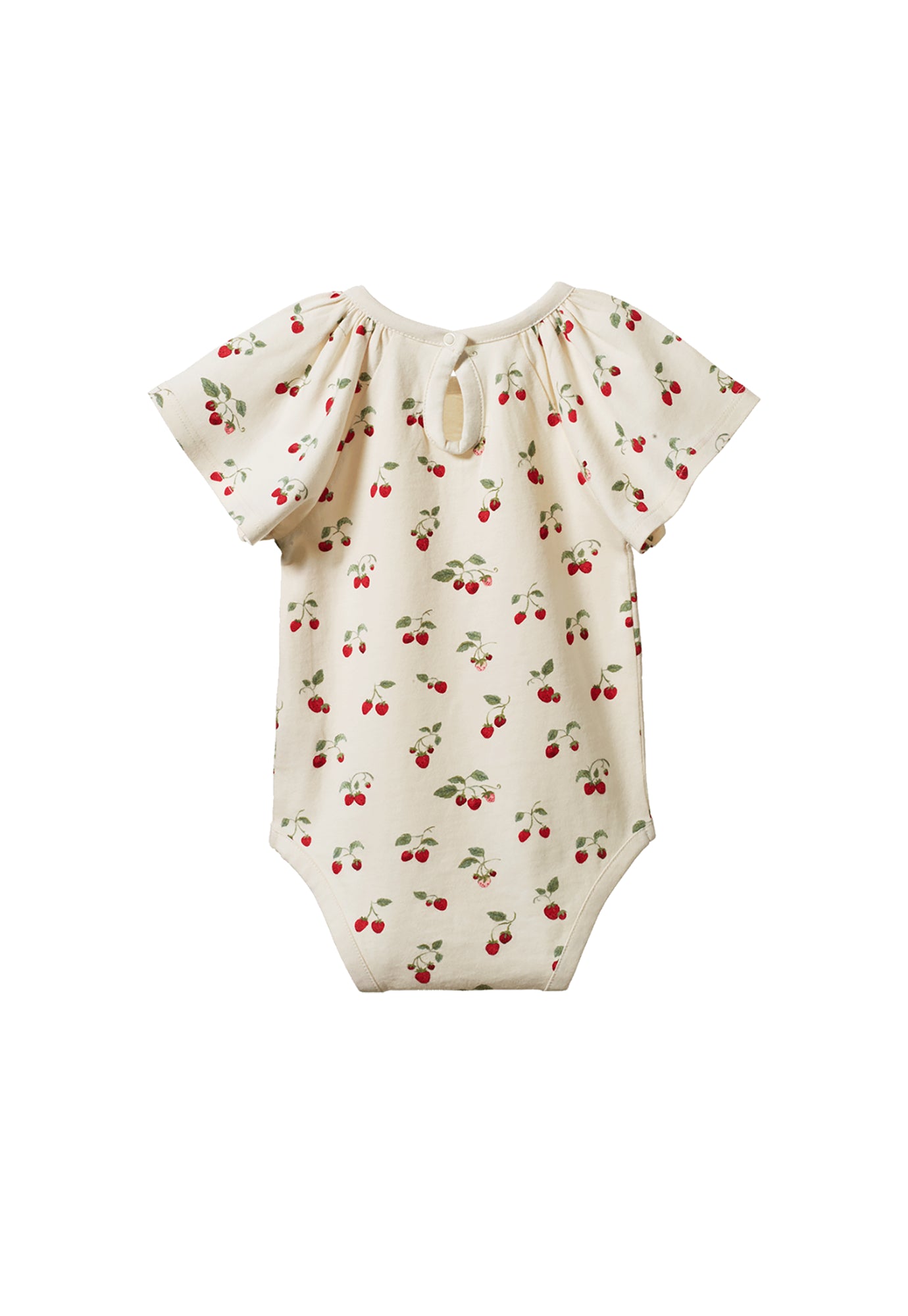 nature baby - faye bodysuit - strawberry blush