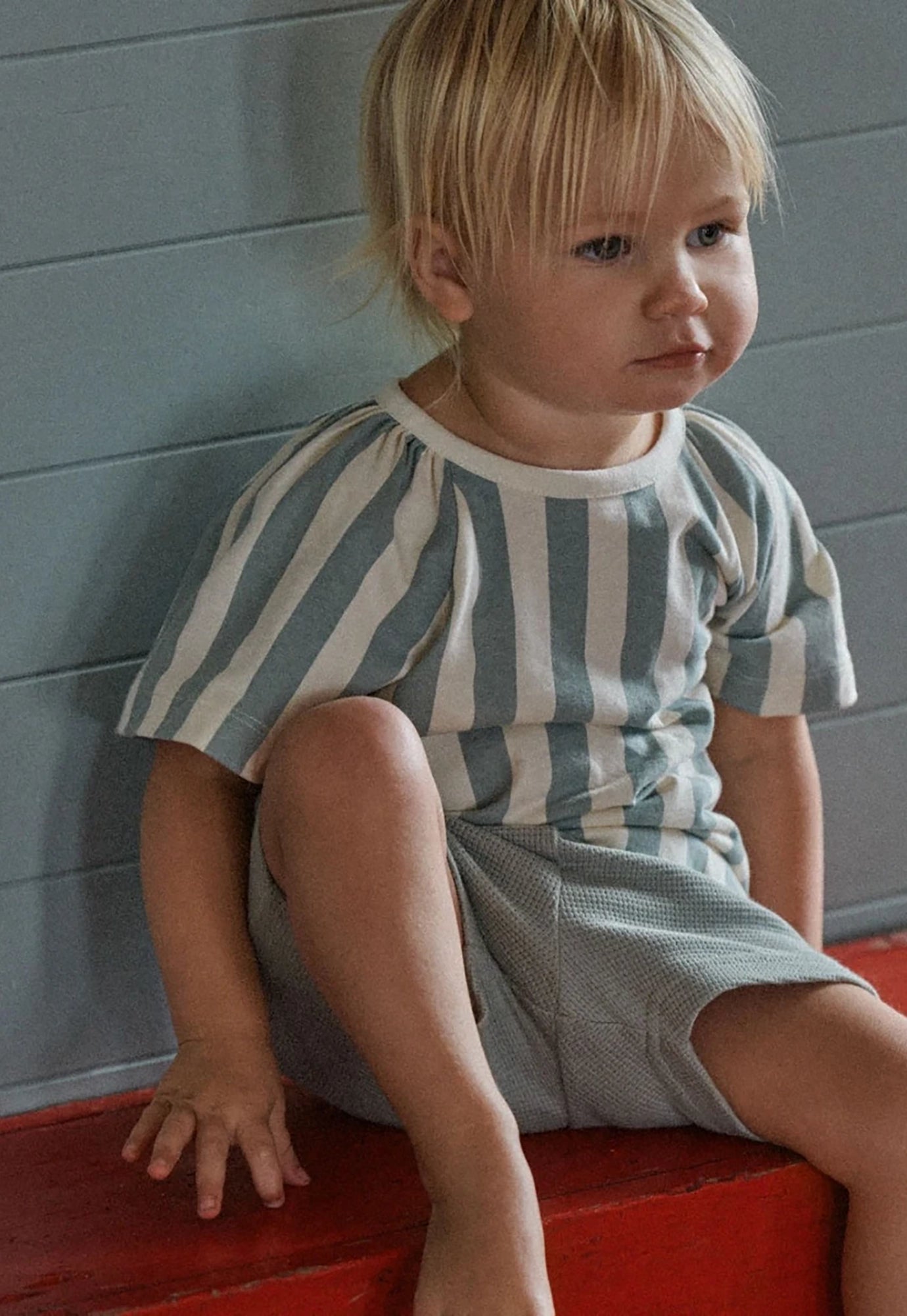 nature baby - faye tee - star dew stripe