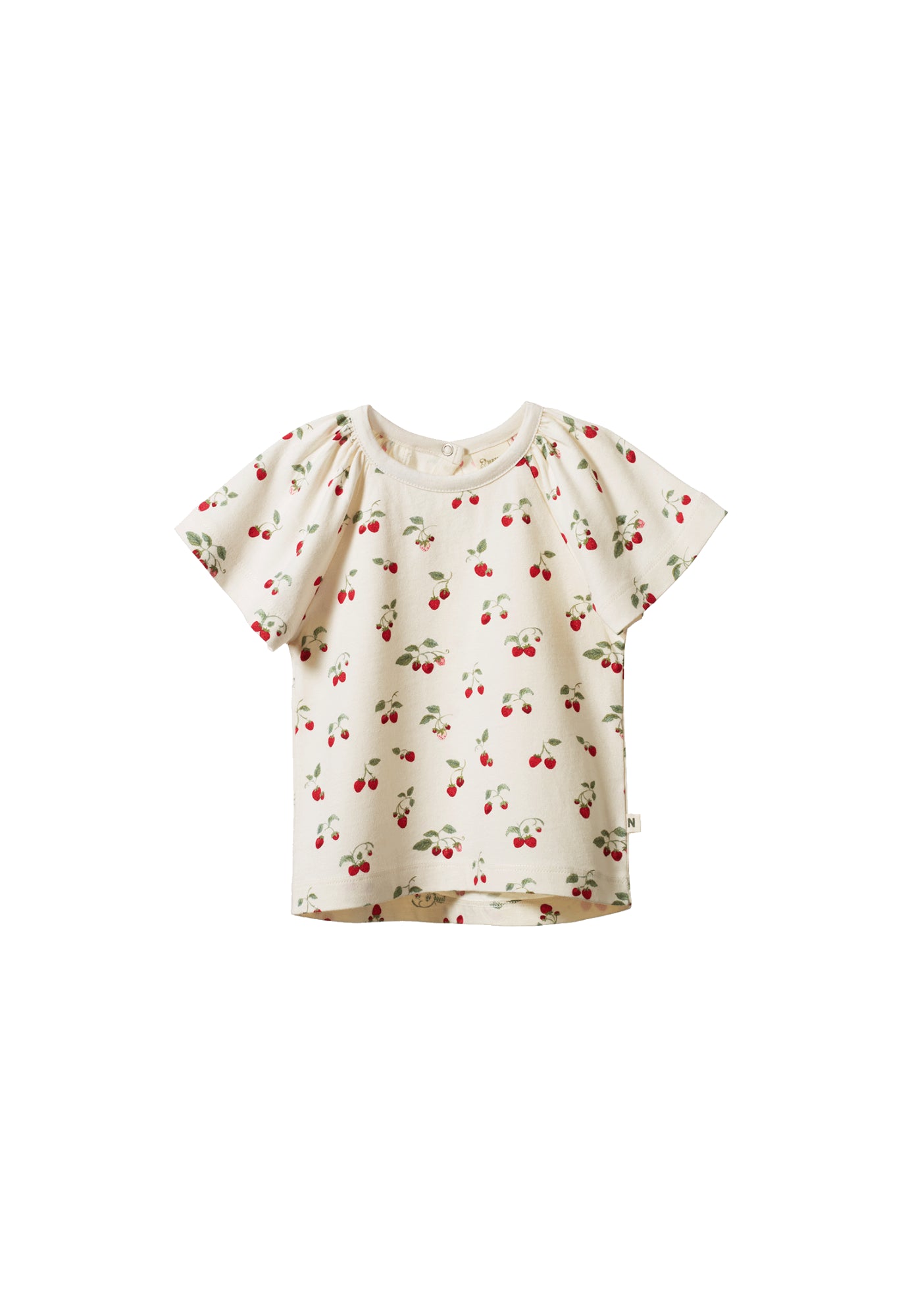 nature baby - faye tee - strawberry blush