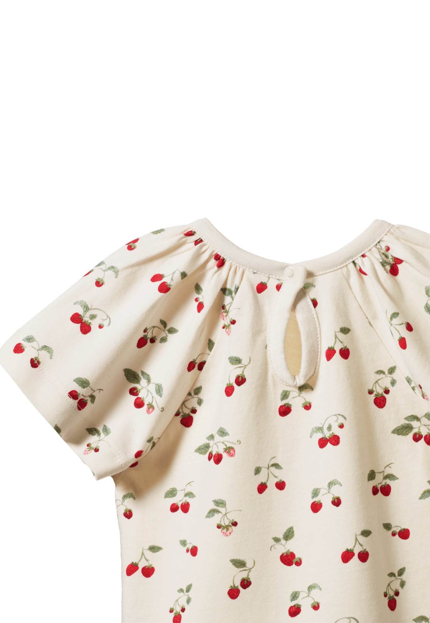 nature baby - faye tee - strawberry blush