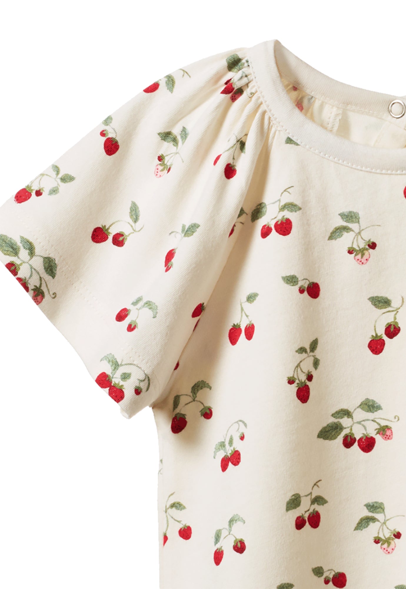 nature baby - faye tee - strawberry blush