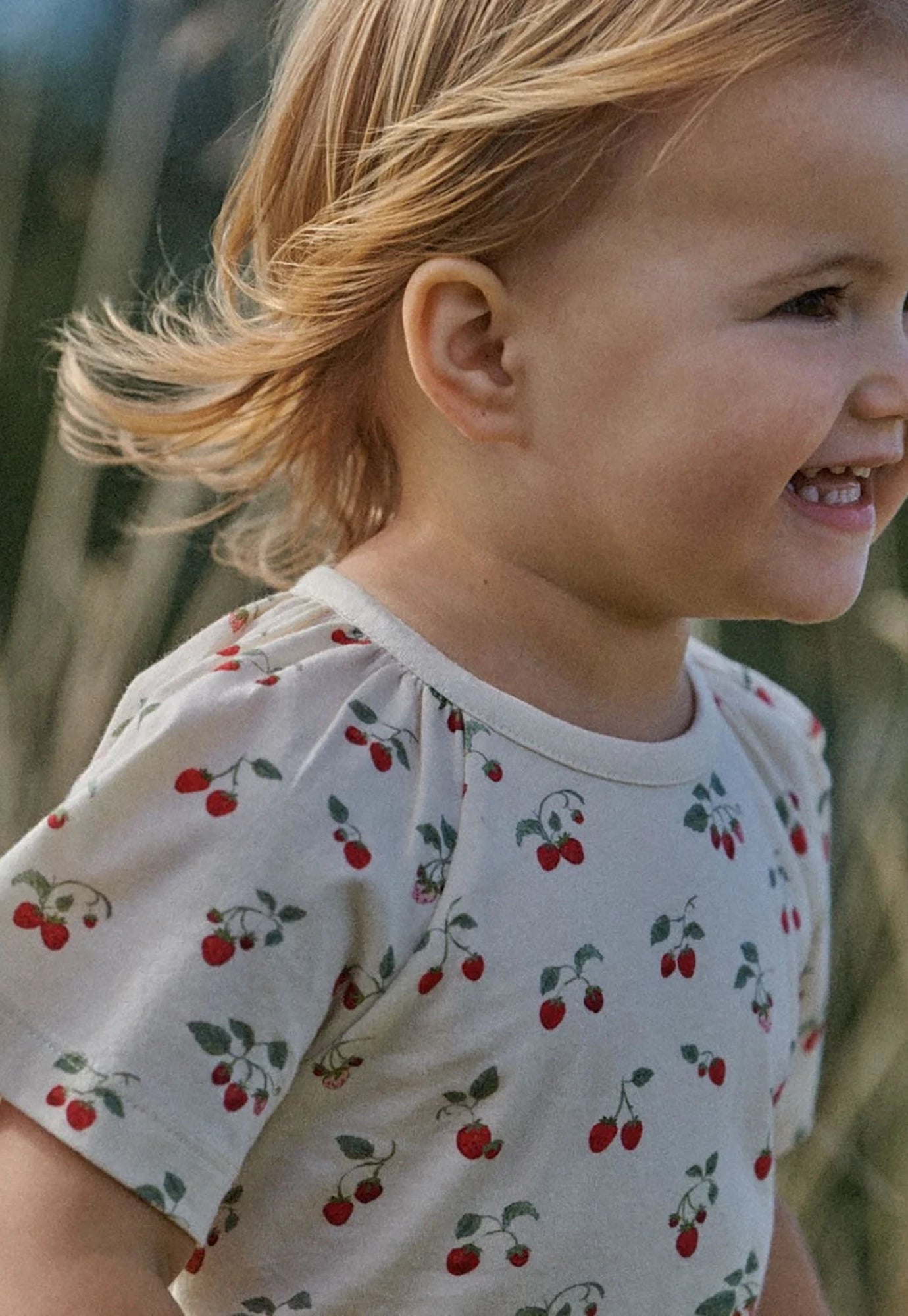 nature baby - faye tee - strawberry blush