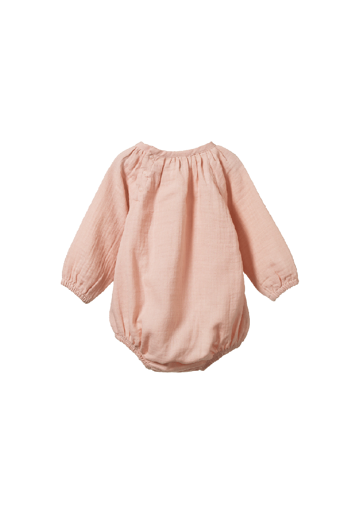 nature baby - meadow bodysuit - rose dust crinkle