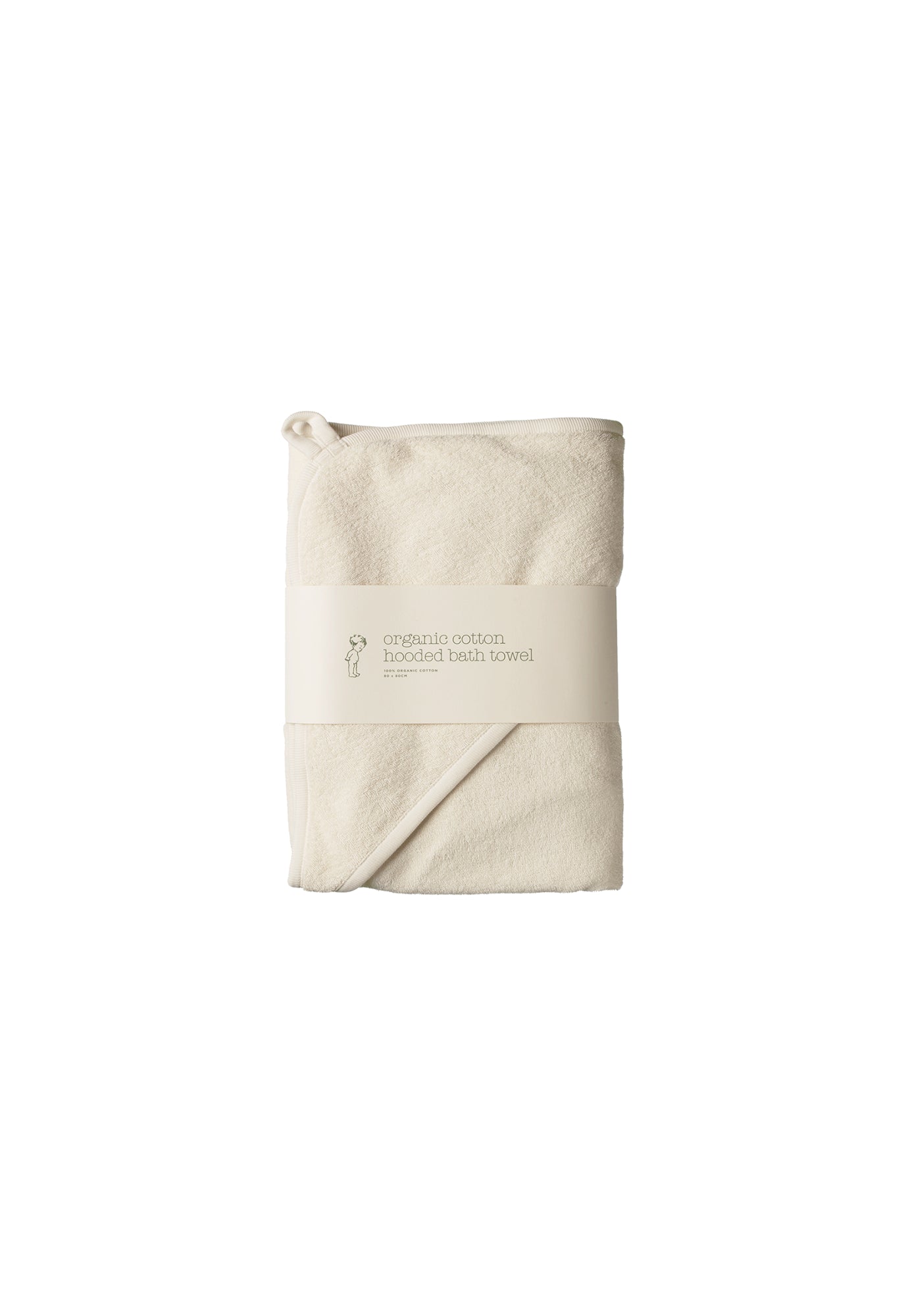 nature baby - hooded towel - natural