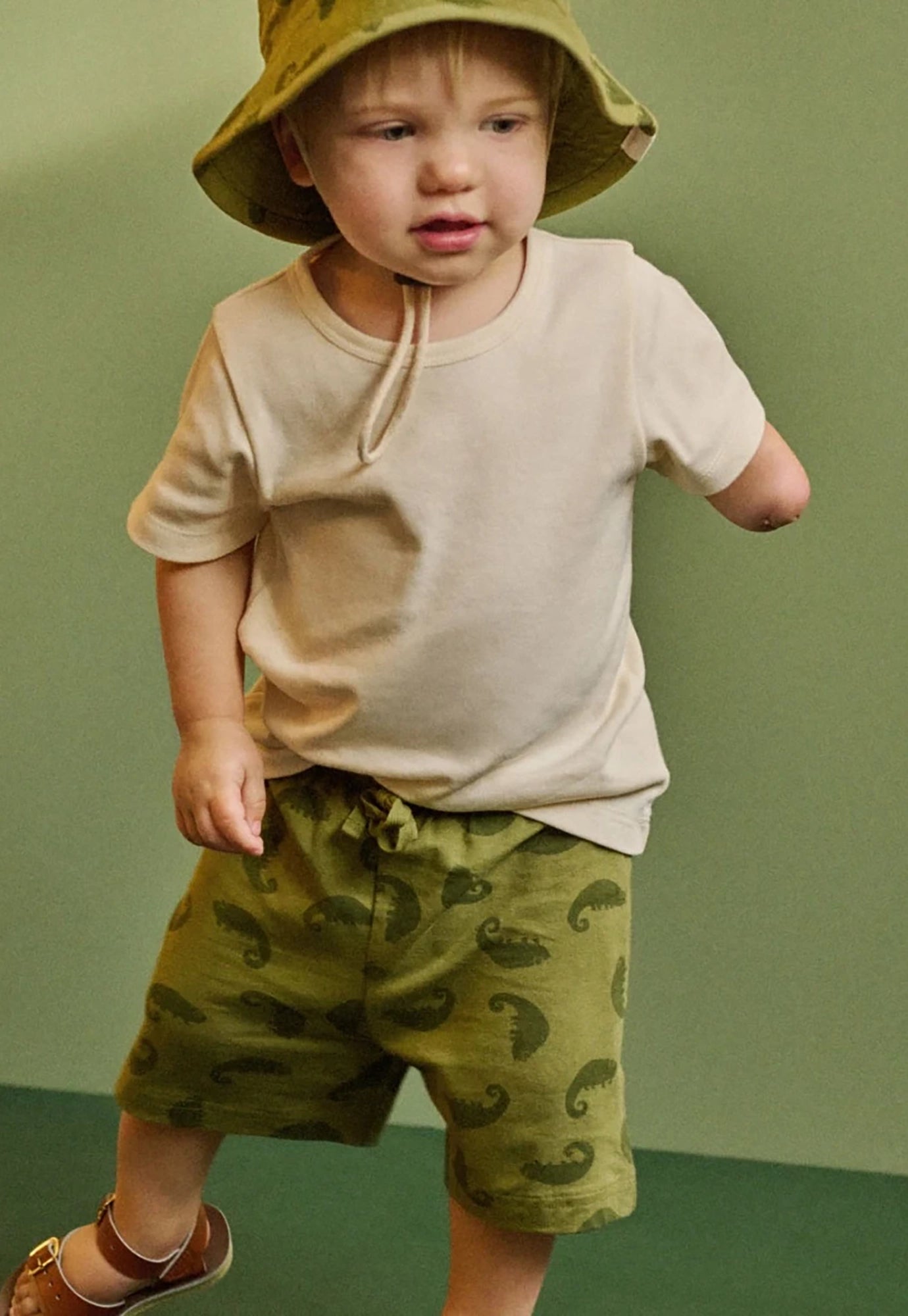 nature baby - jimmy shorts - chameleon