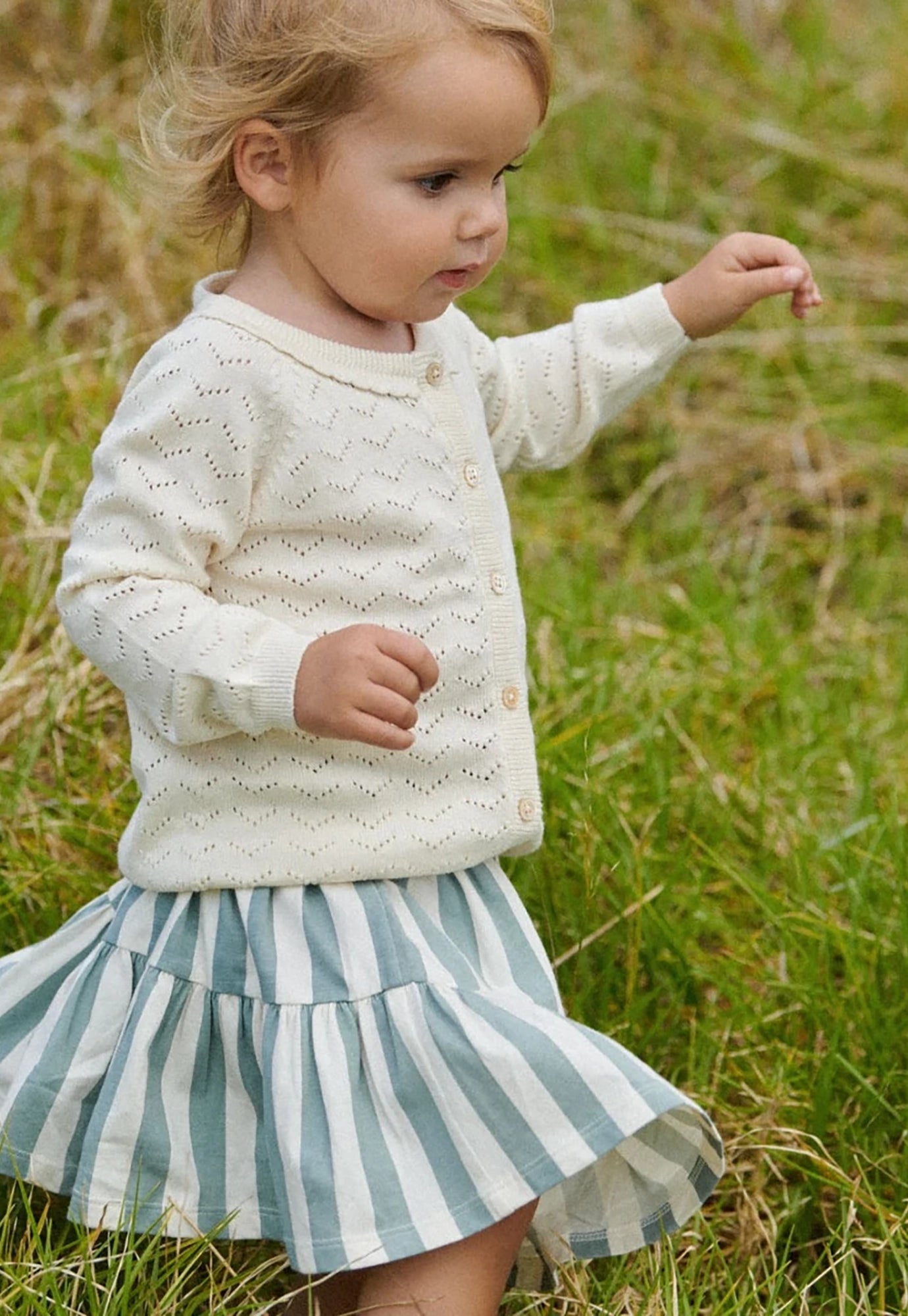 nature baby - lala skirt - star dew stripe