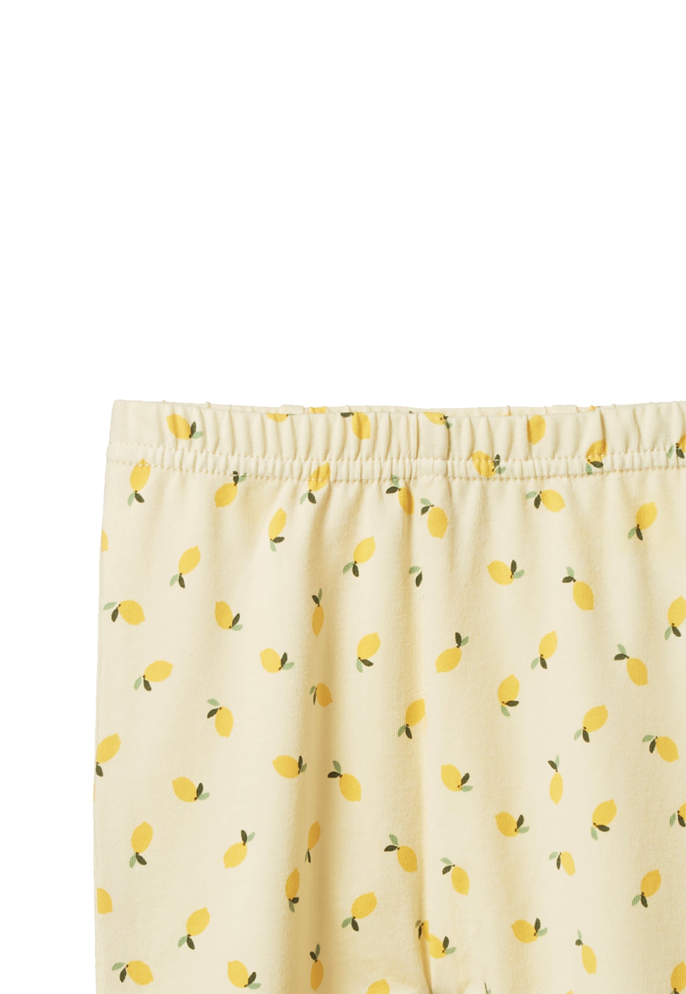 nature baby - leggings - petite lemon cream