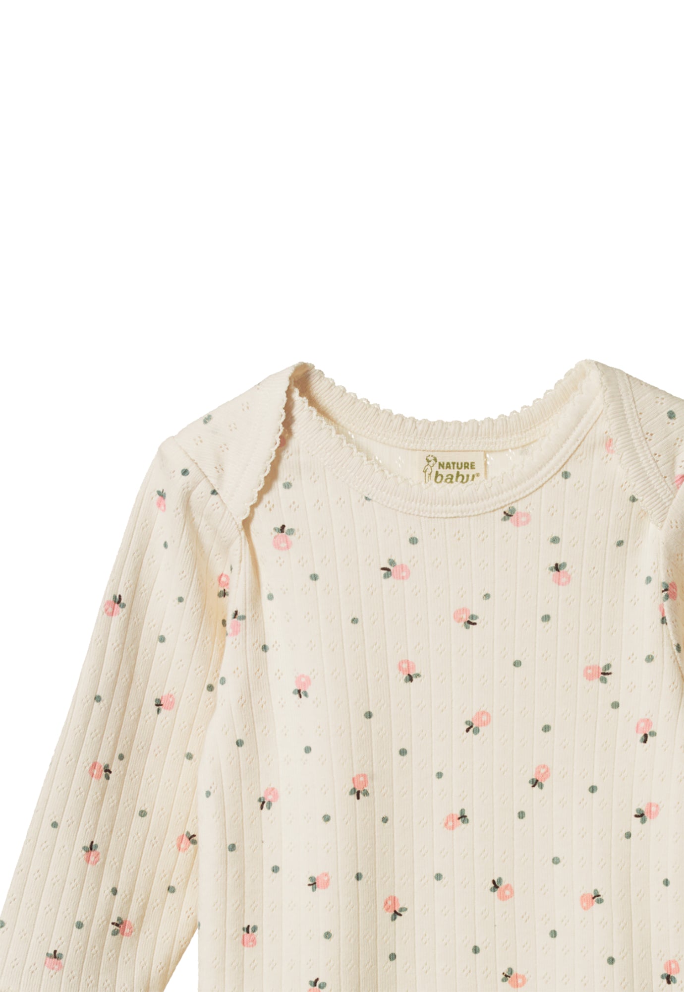 nature baby - long sleeve bodysuit - posey blossom