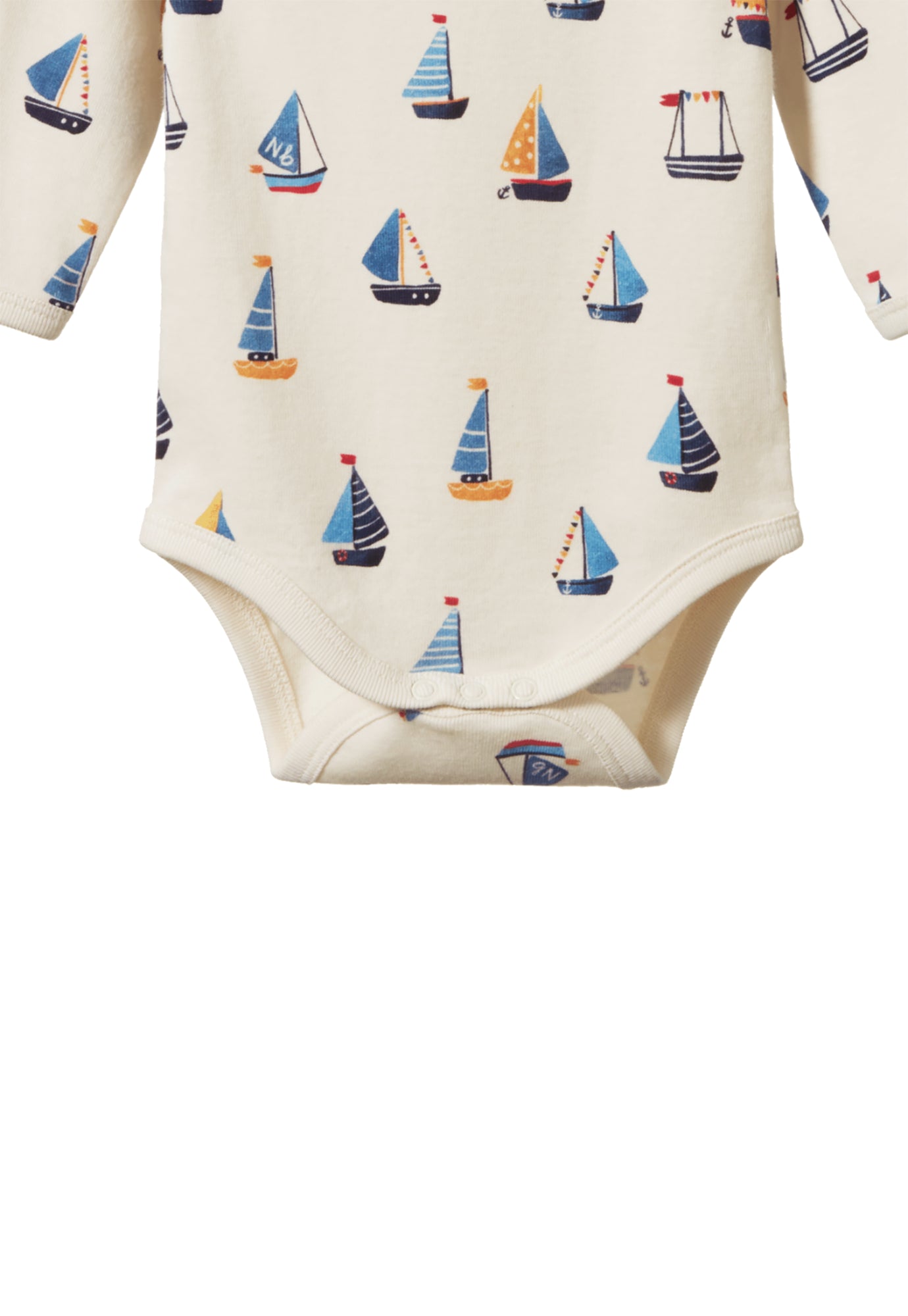 nature baby - long sleeve bodysuit - regatta