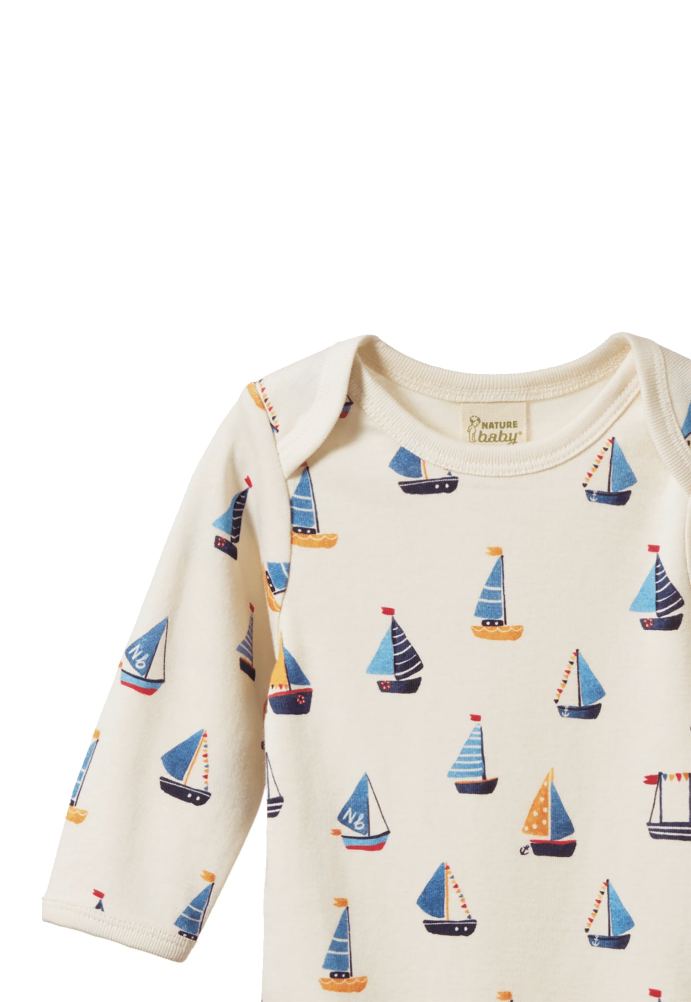 nature baby - long sleeve bodysuit - regatta
