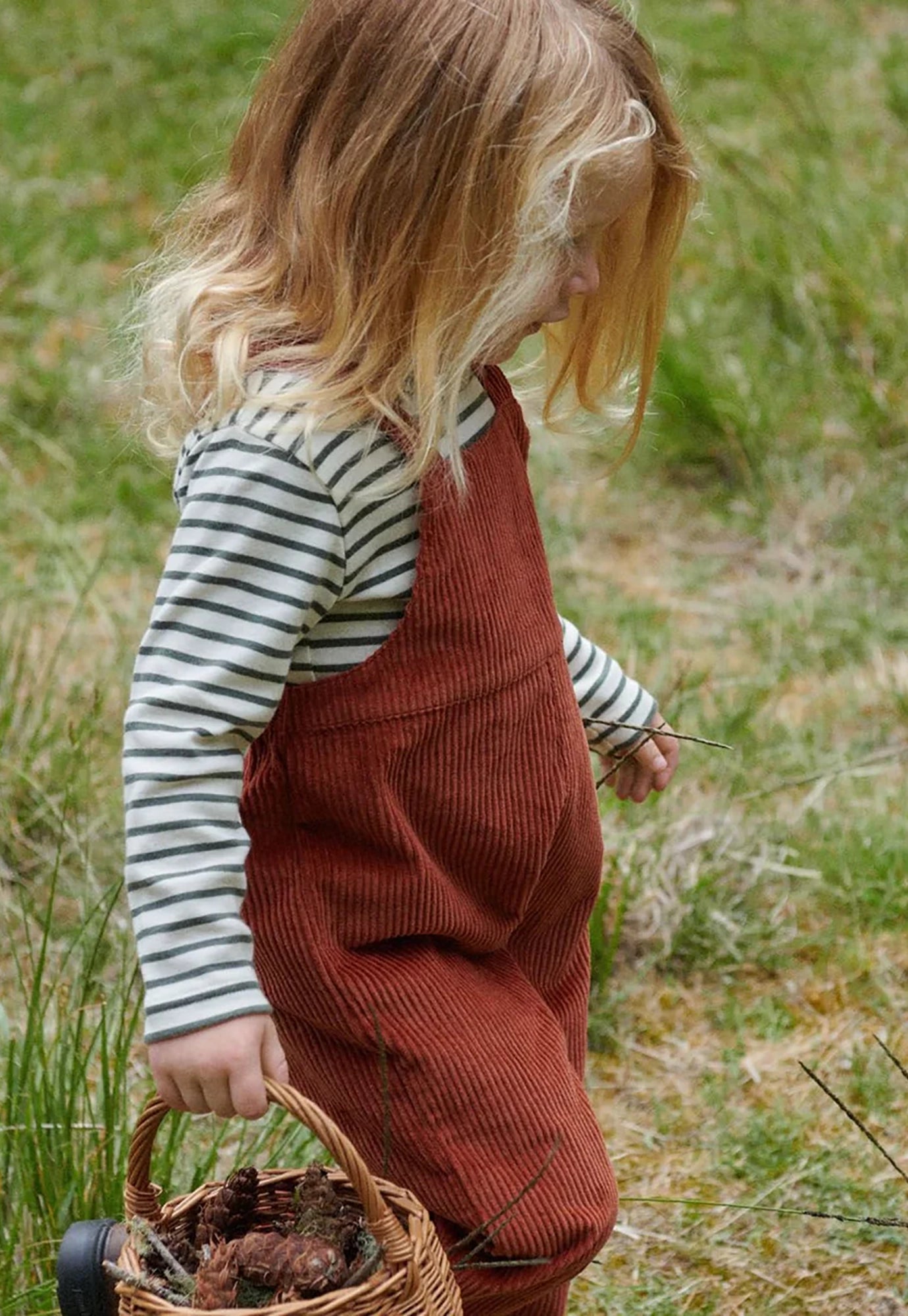 nature baby - long sleeve river tee - thyme sailor stripe