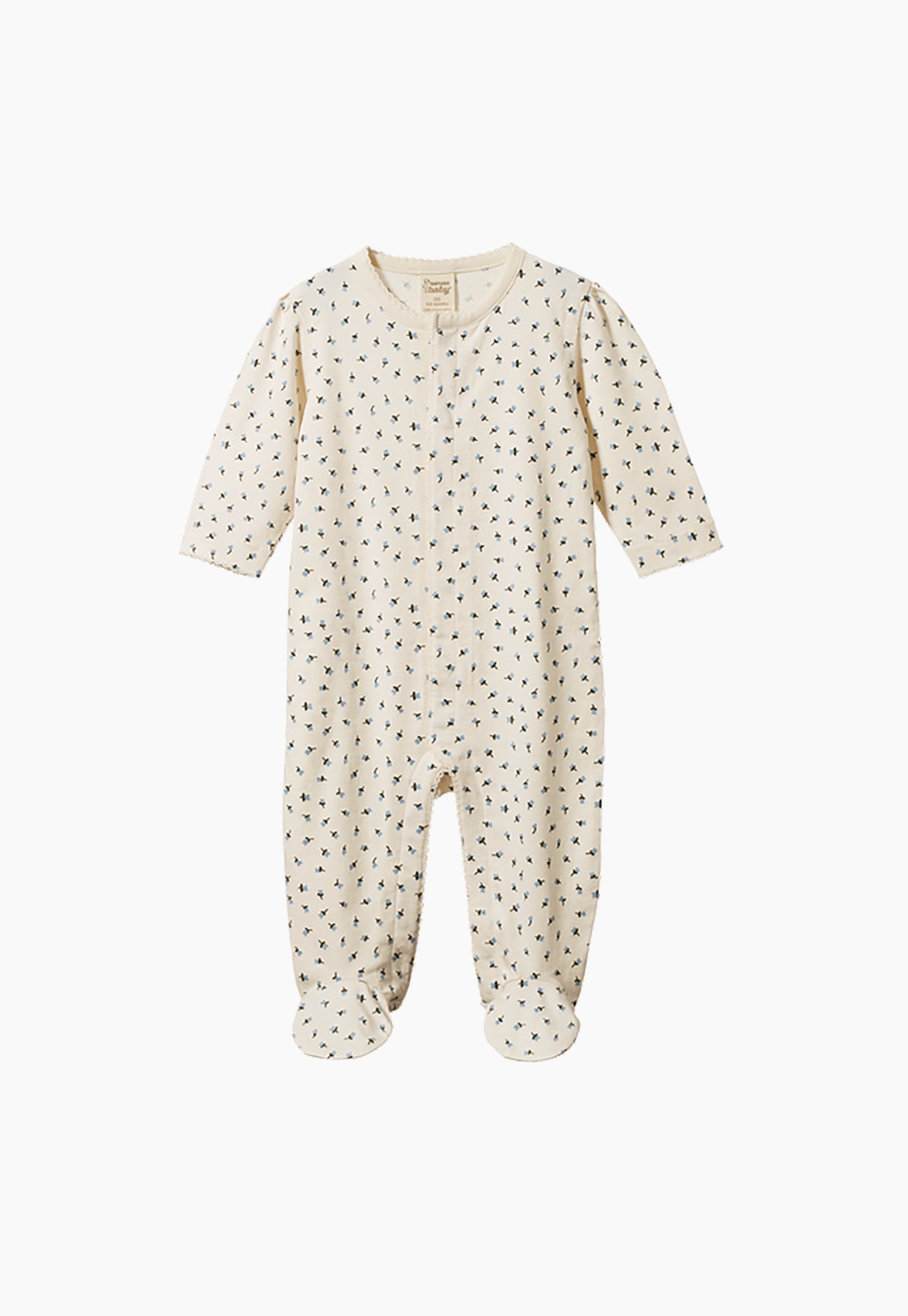 nature baby - lucy suit - blue tulip