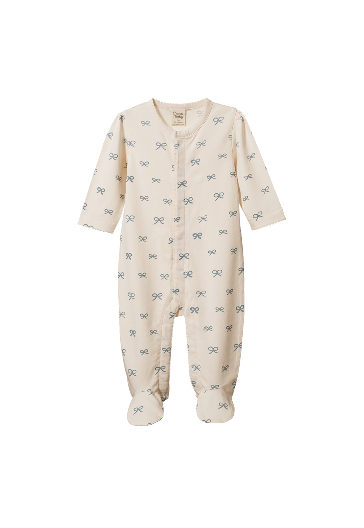 nature baby - lucy suit - ribbons star dew