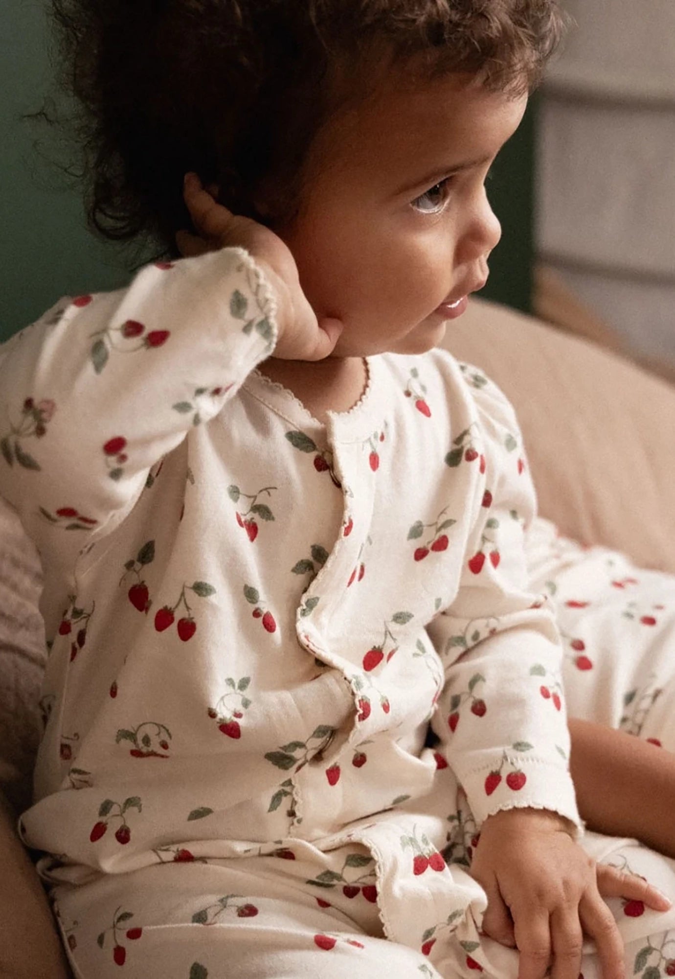nature baby - lucy suit - strawberry blush