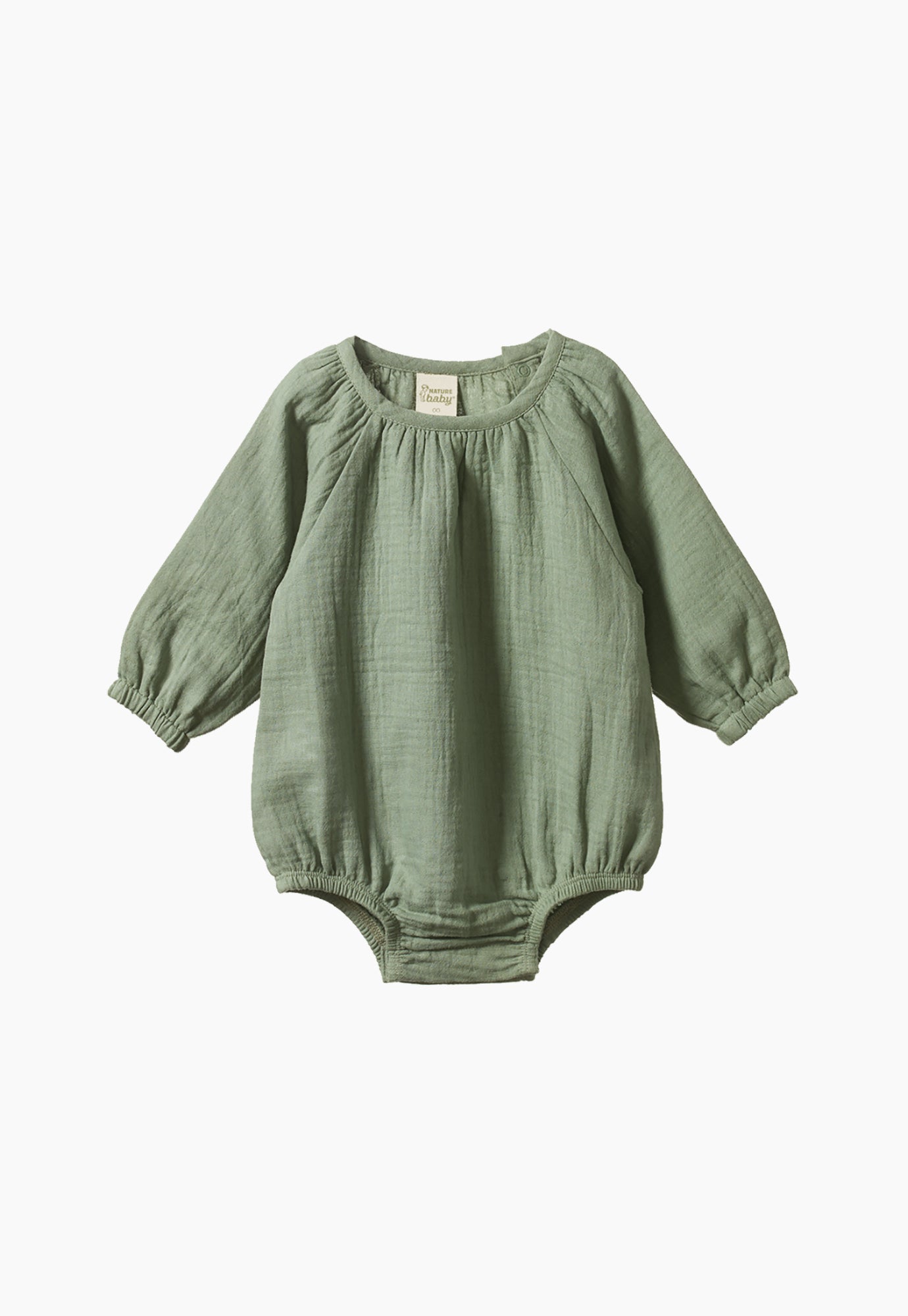 nature baby - meadow bodysuit - hedge green