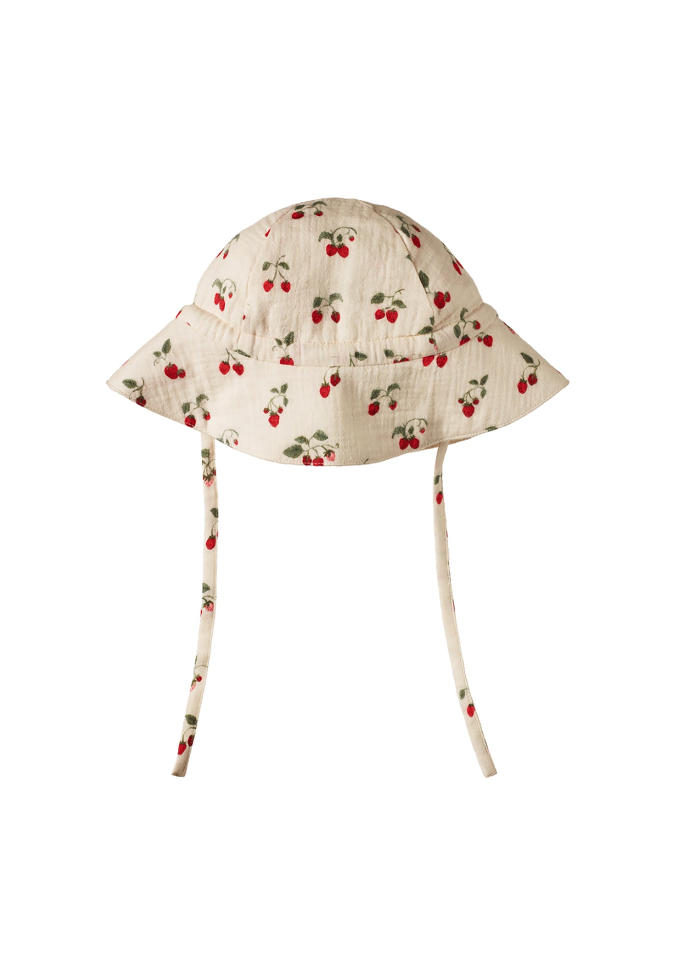 nature baby - muslin sunhat - strawberry blush