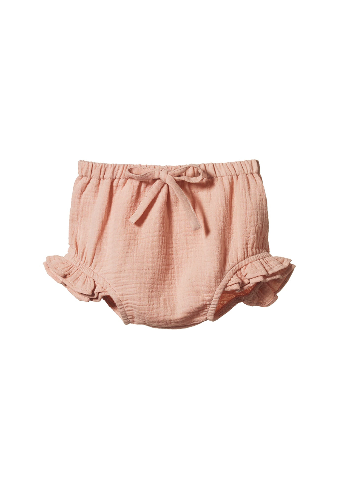 nature baby - petal bloomers muslin - rose dust
