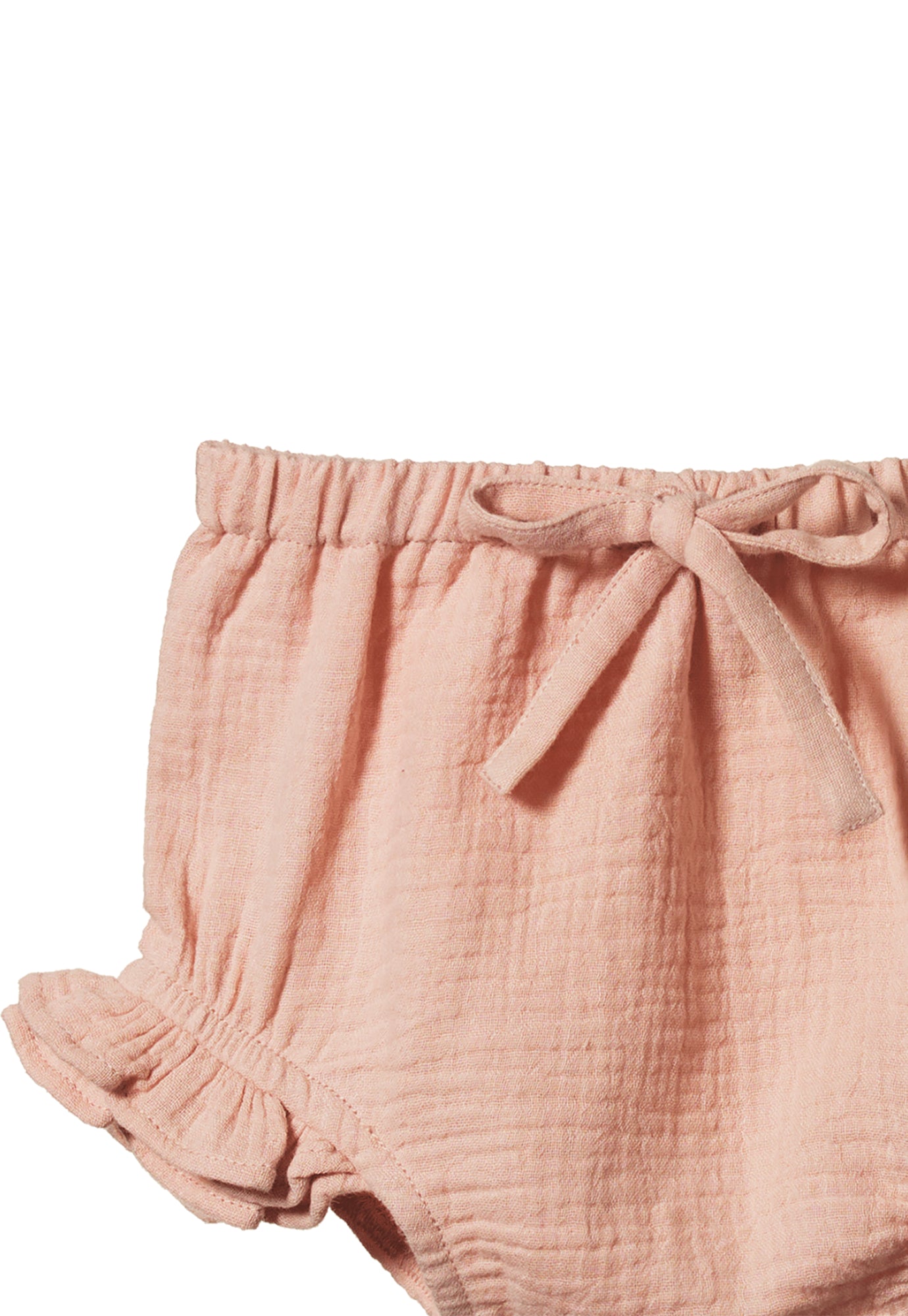 nature baby - petal bloomers muslin - rose dust