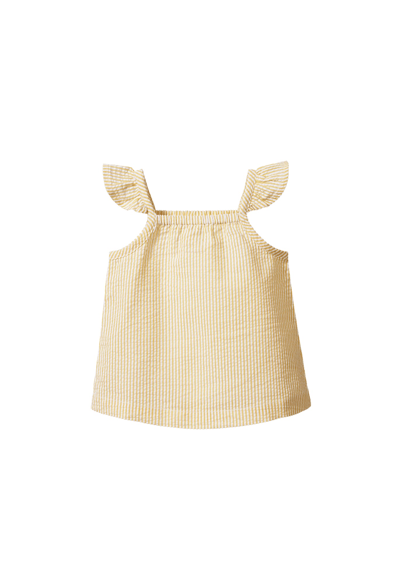 nature baby - petal top - golden stripe
