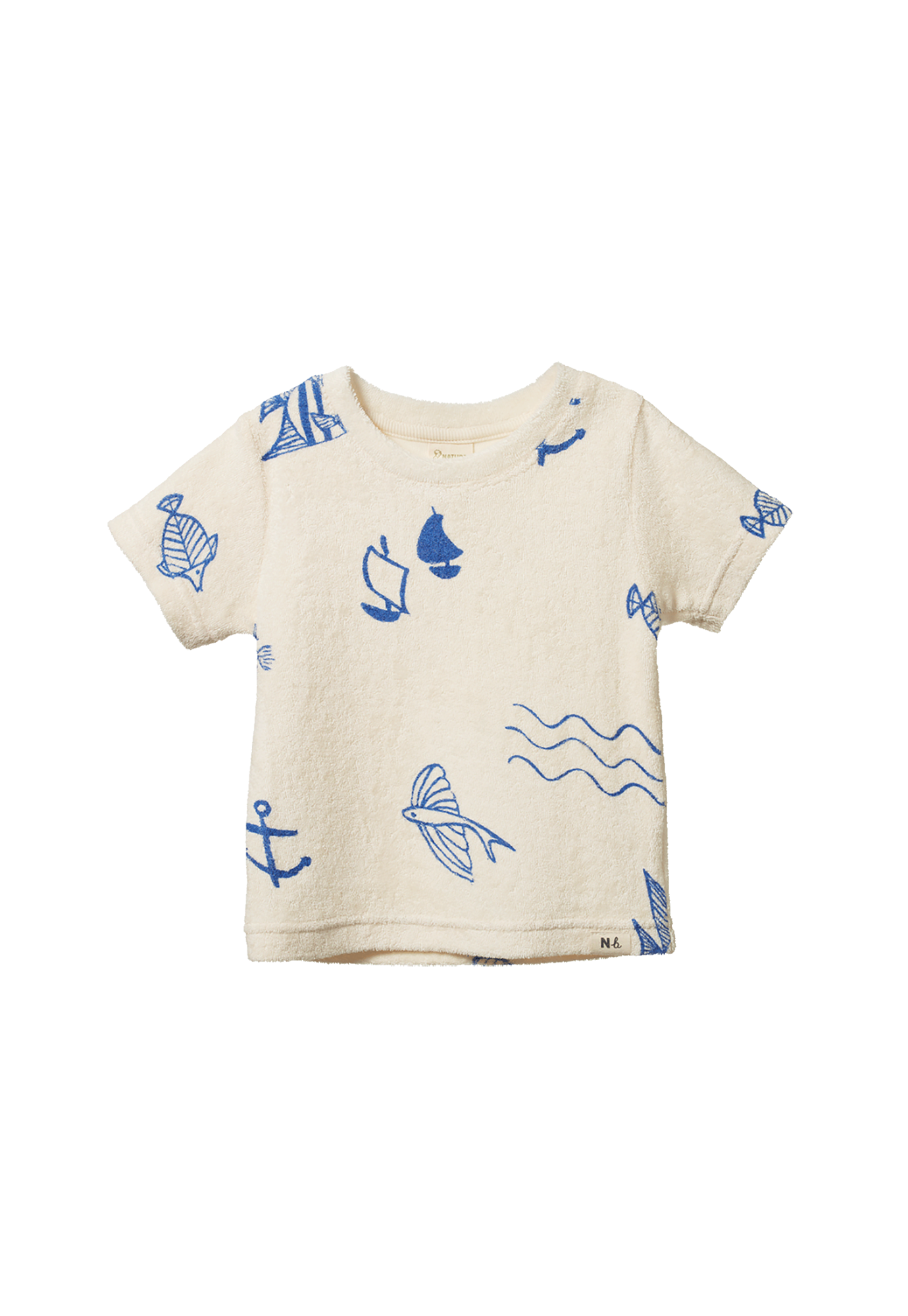 nature baby - river tee terry - atlantic