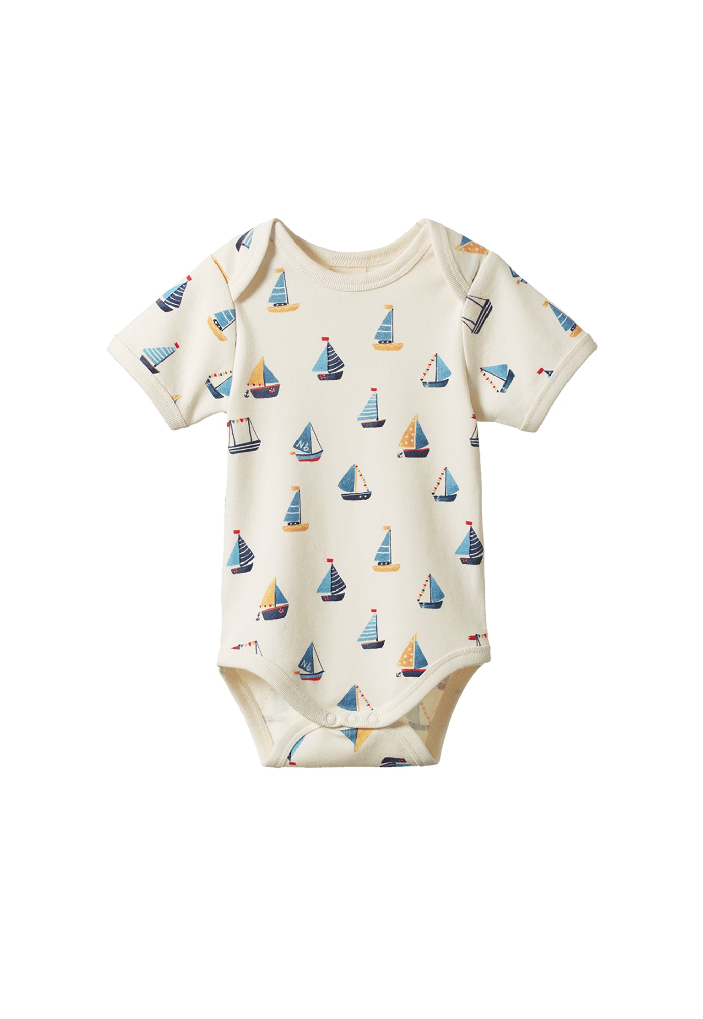 nature baby - short sleeve bodysuit - regatta