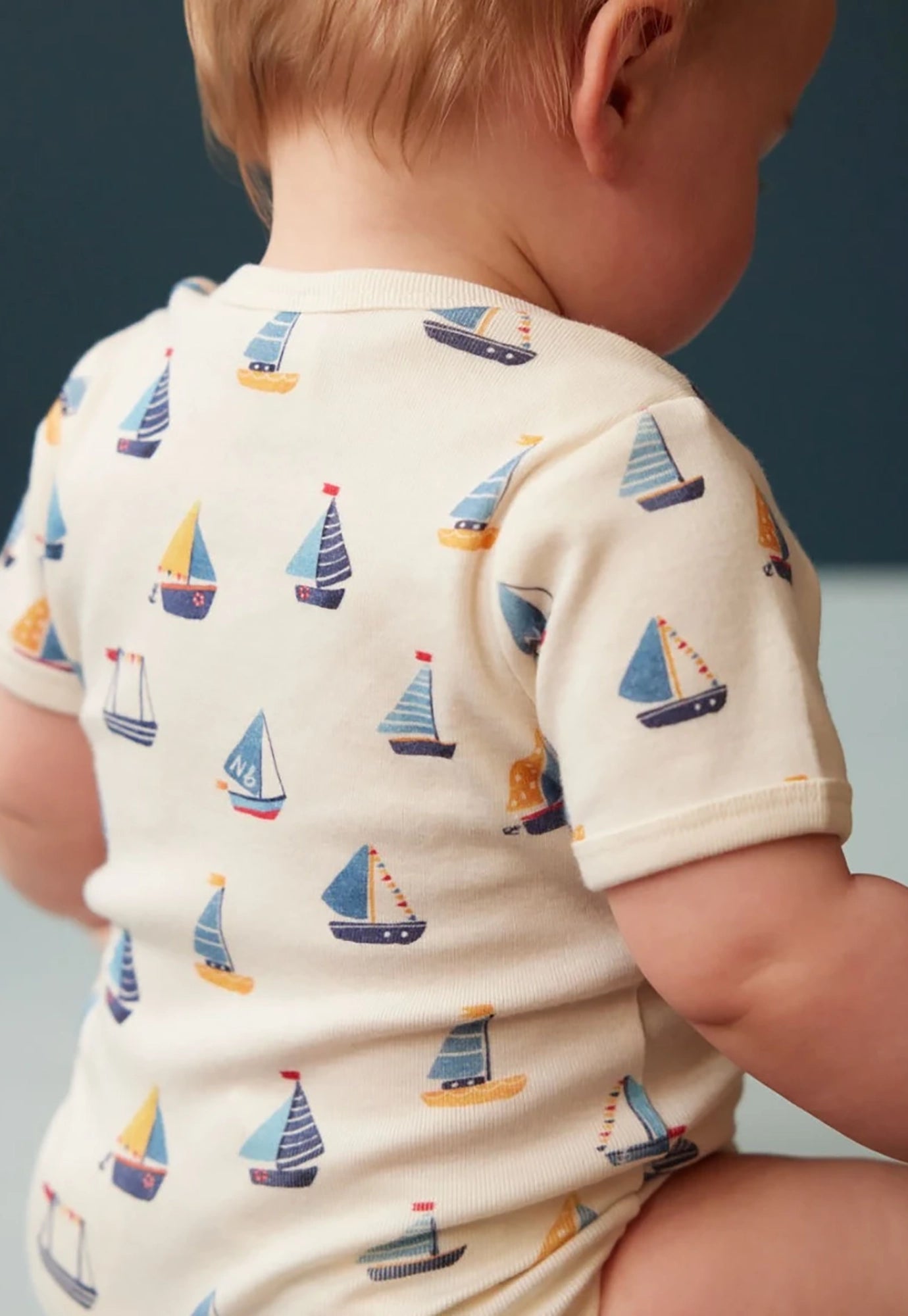 nature baby - short sleeve bodysuit - regatta