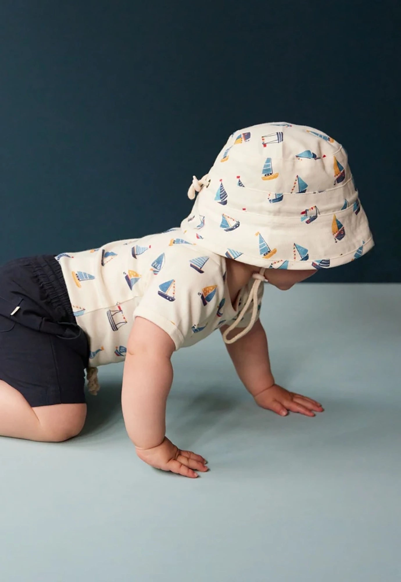 nature baby - short sleeve bodysuit - regatta