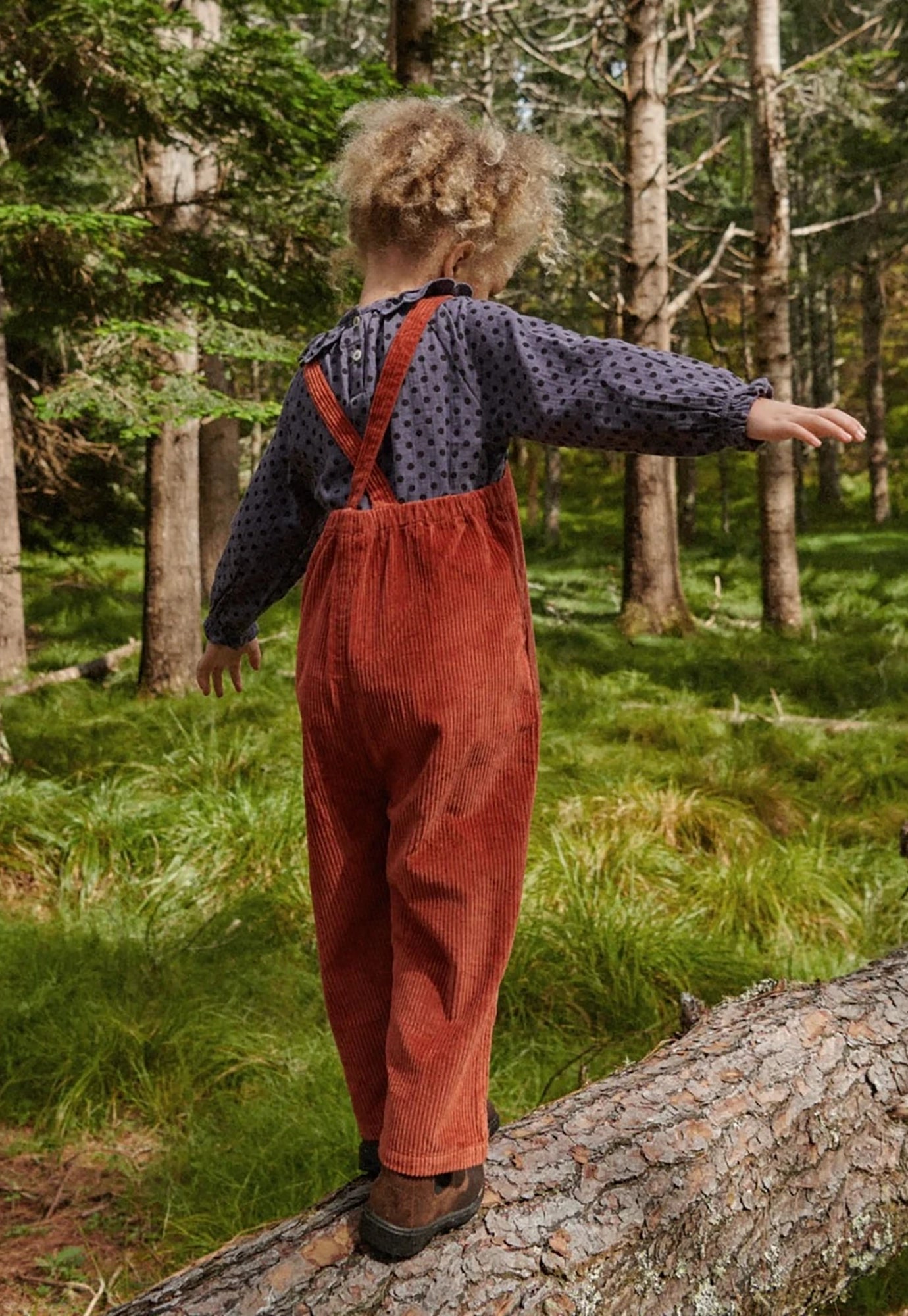 nature baby - tallie overalls - spice